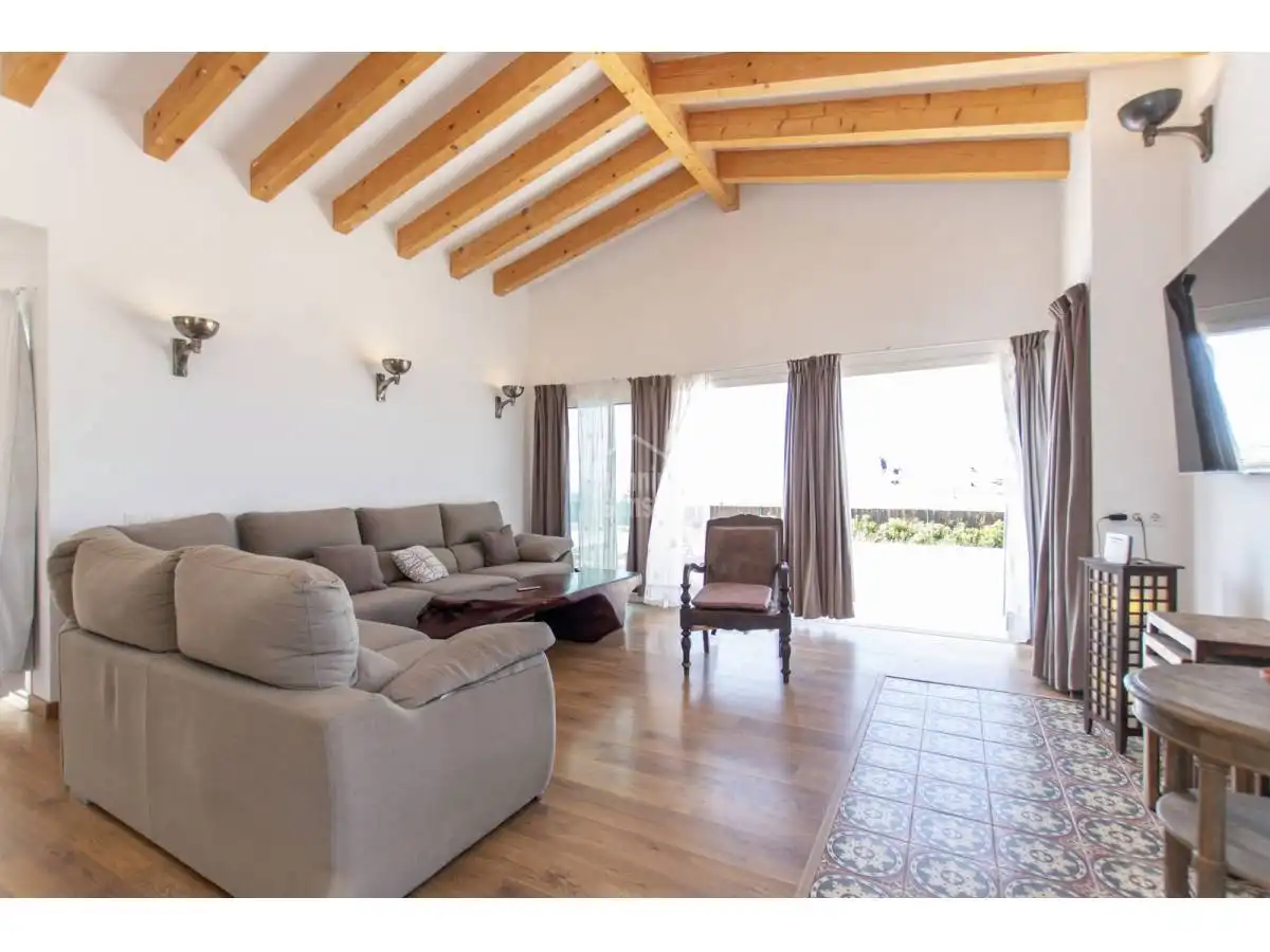Living room of Houses for sale in Sant Lluís  with Private garden, Terrace and Swimming Pool