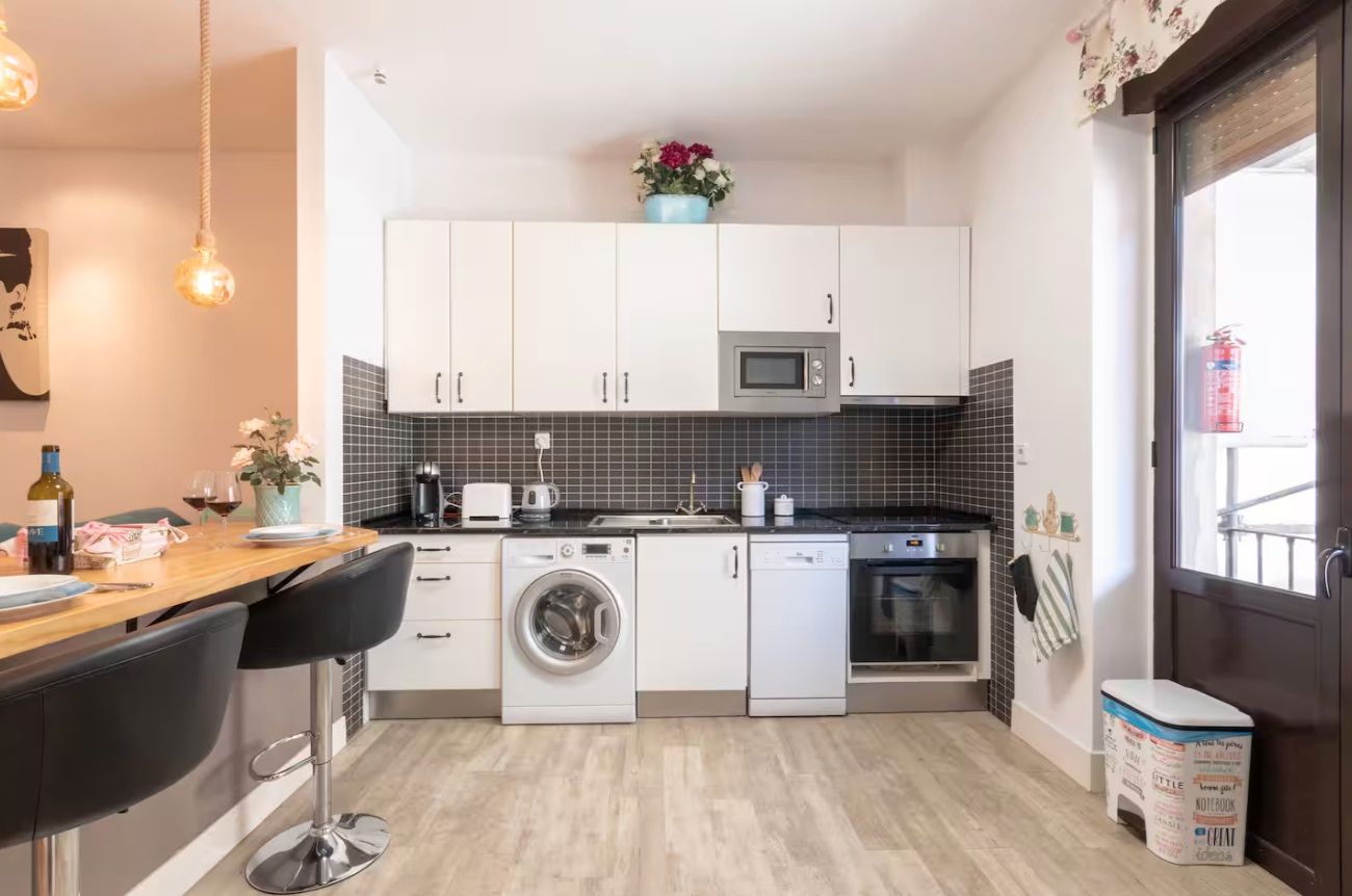 Kitchen of Apartment to rent in Bilbao   with Air Conditioner, Heating and Parquet flooring