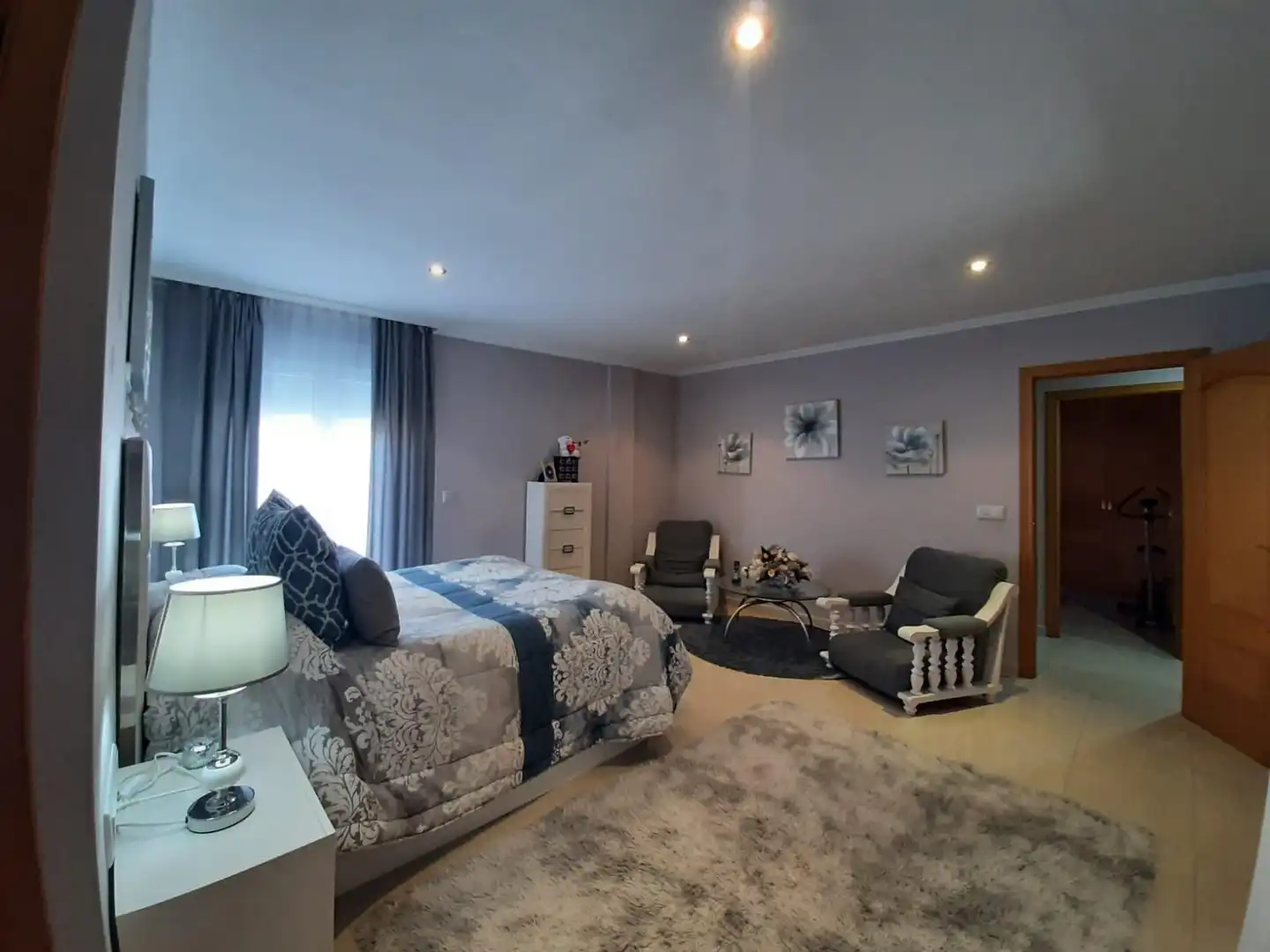 Schlafzimmer von Wohnung zum Verkauf in Casar de Cáceres mit Klimaanlage, Terrasse und Balkon