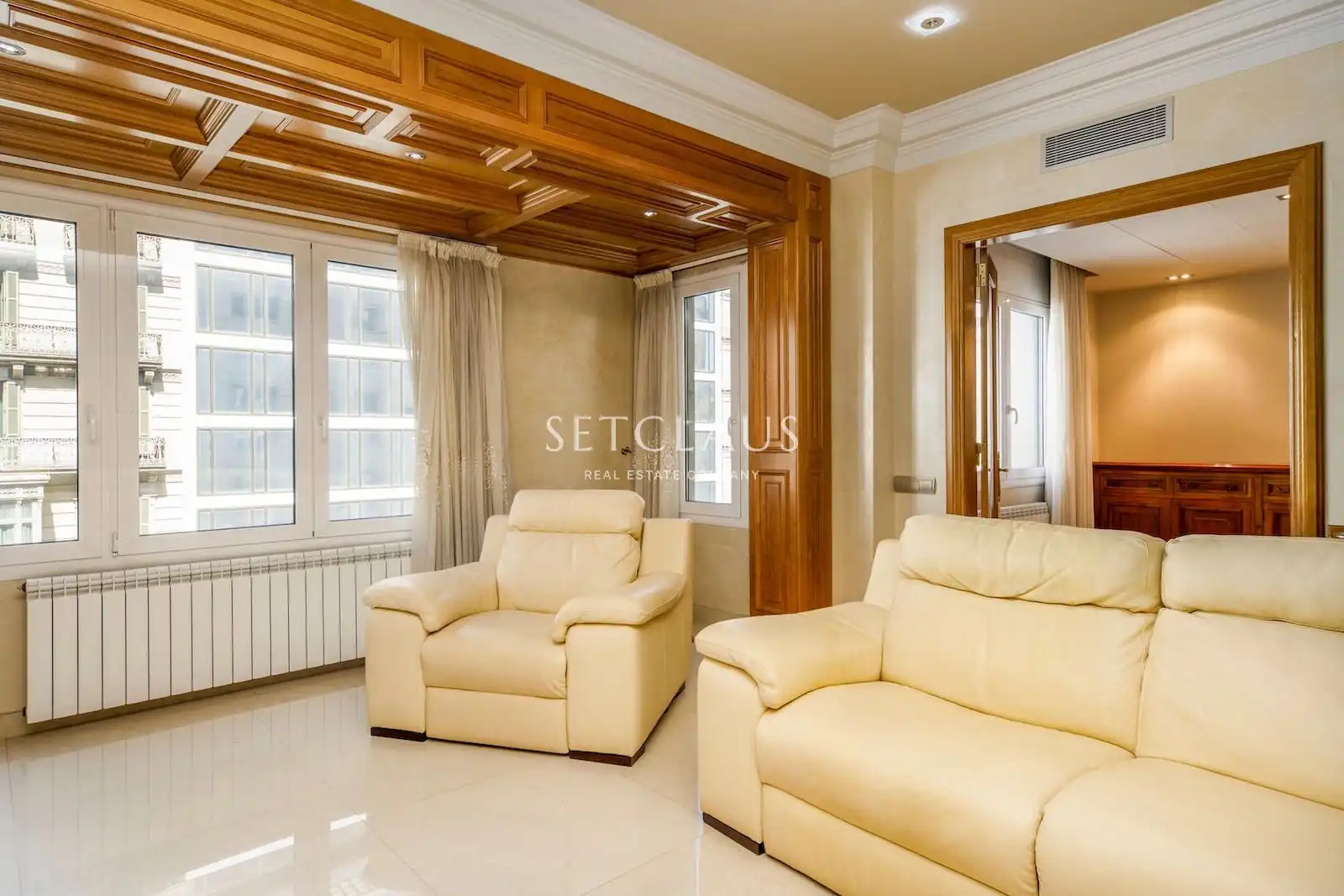 Living room of Flat for sale in Barcelona  with Air Conditioner and Alarm