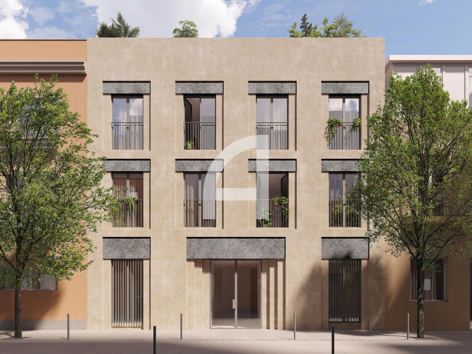 Exterior view of Flat for sale in L'Hospitalet de Llobregat  with Air Conditioner, Heating and Private garden