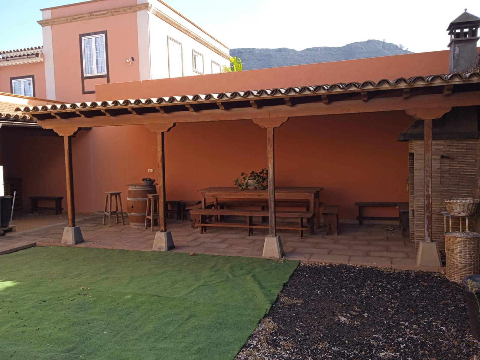 Terrassa de Casa o xalet en venda en Tegueste amb Aire condicionat, Jardí privat i Parquet