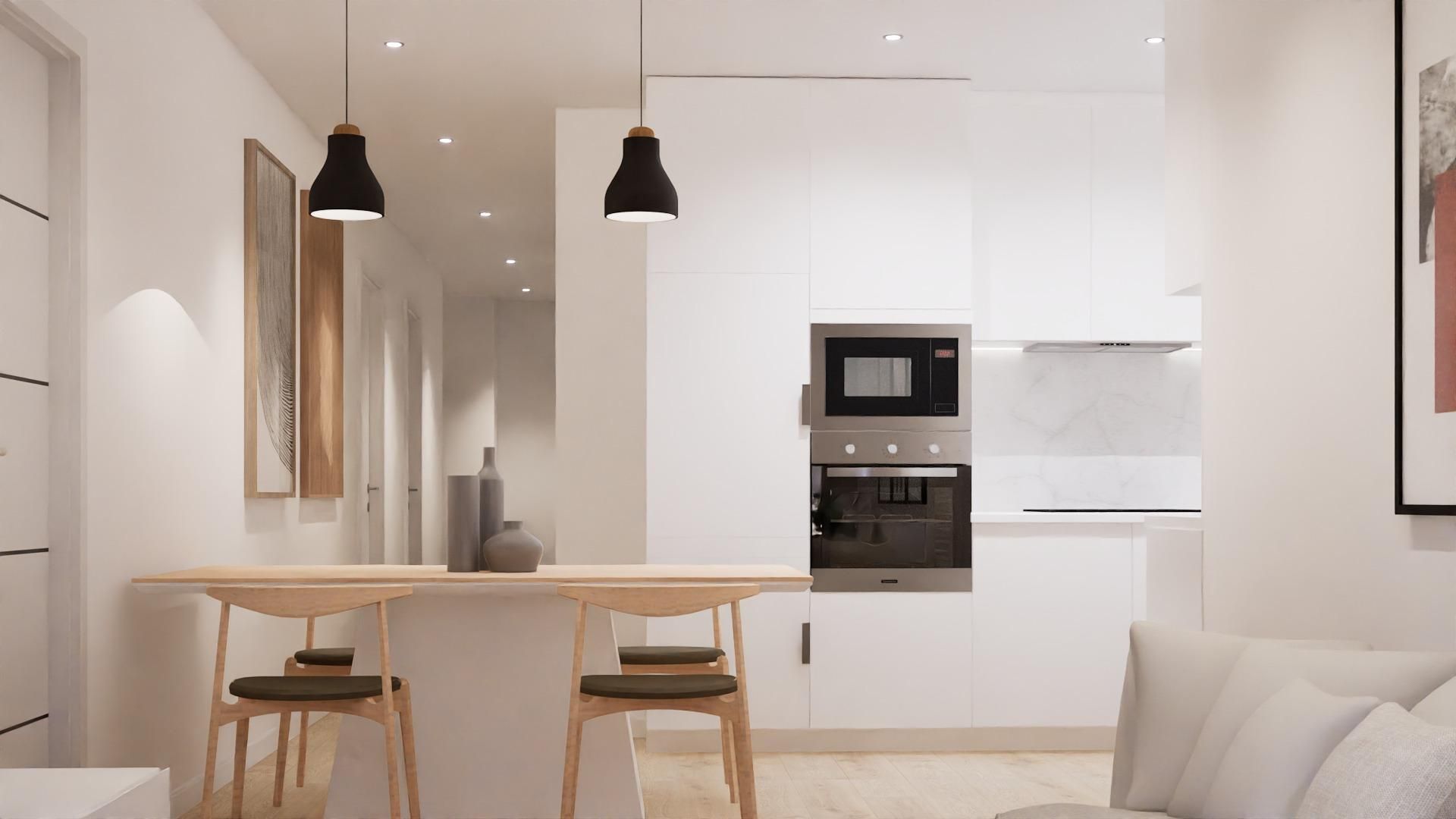 Kitchen of Flat for sale in Vilanova i la Geltrú  with Heating, Storage room and Balcony