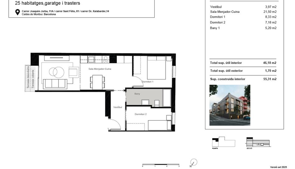 Photo 1 of Flat for sale in Carrer Doctor Xalabarder, 14, Caldes de Montbui, Barcelona
