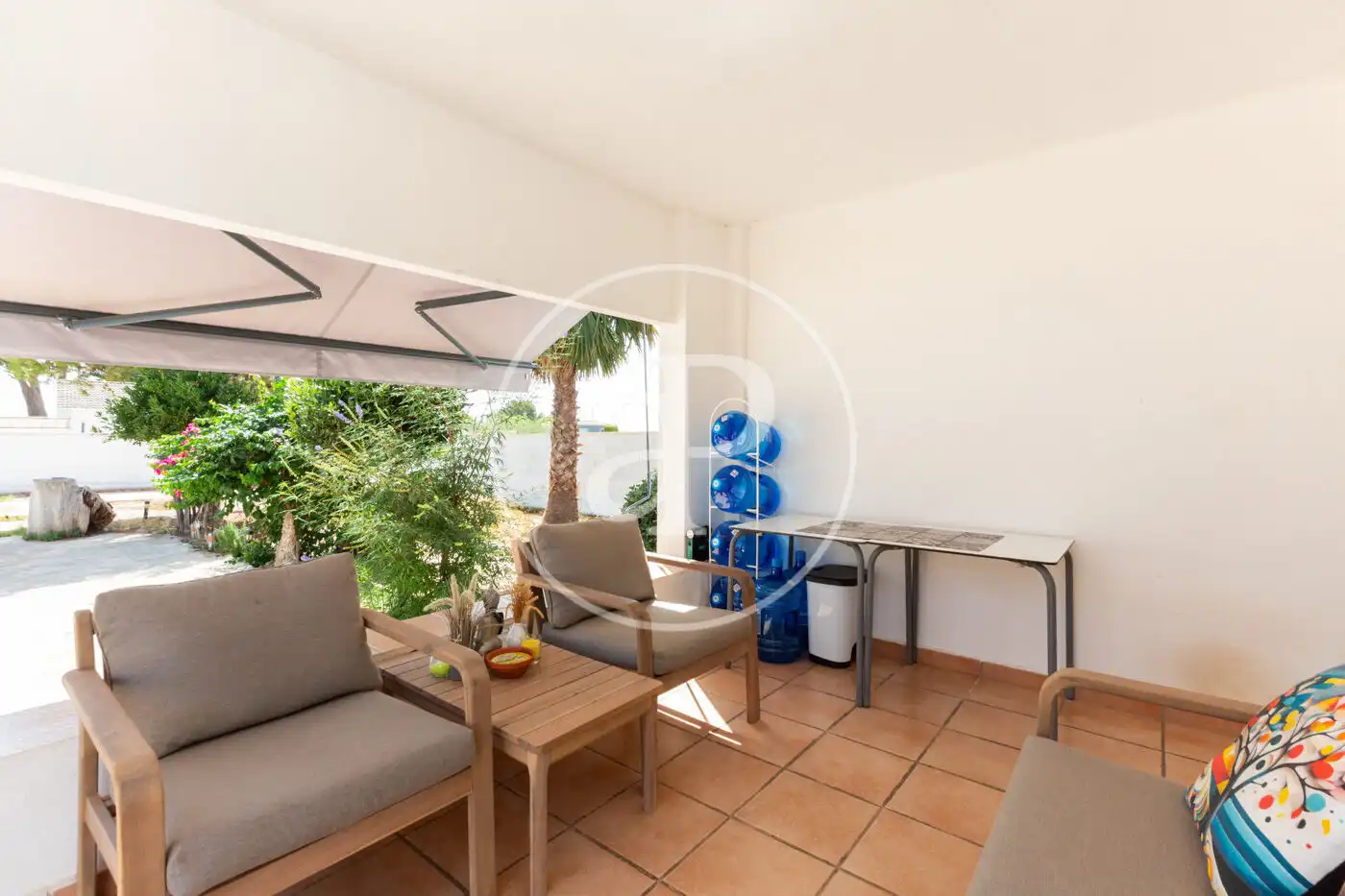Terraza de Casa o chalet en venta en La Pobla de Vallbona con Aire acondicionado, Jardín privado y Terraza