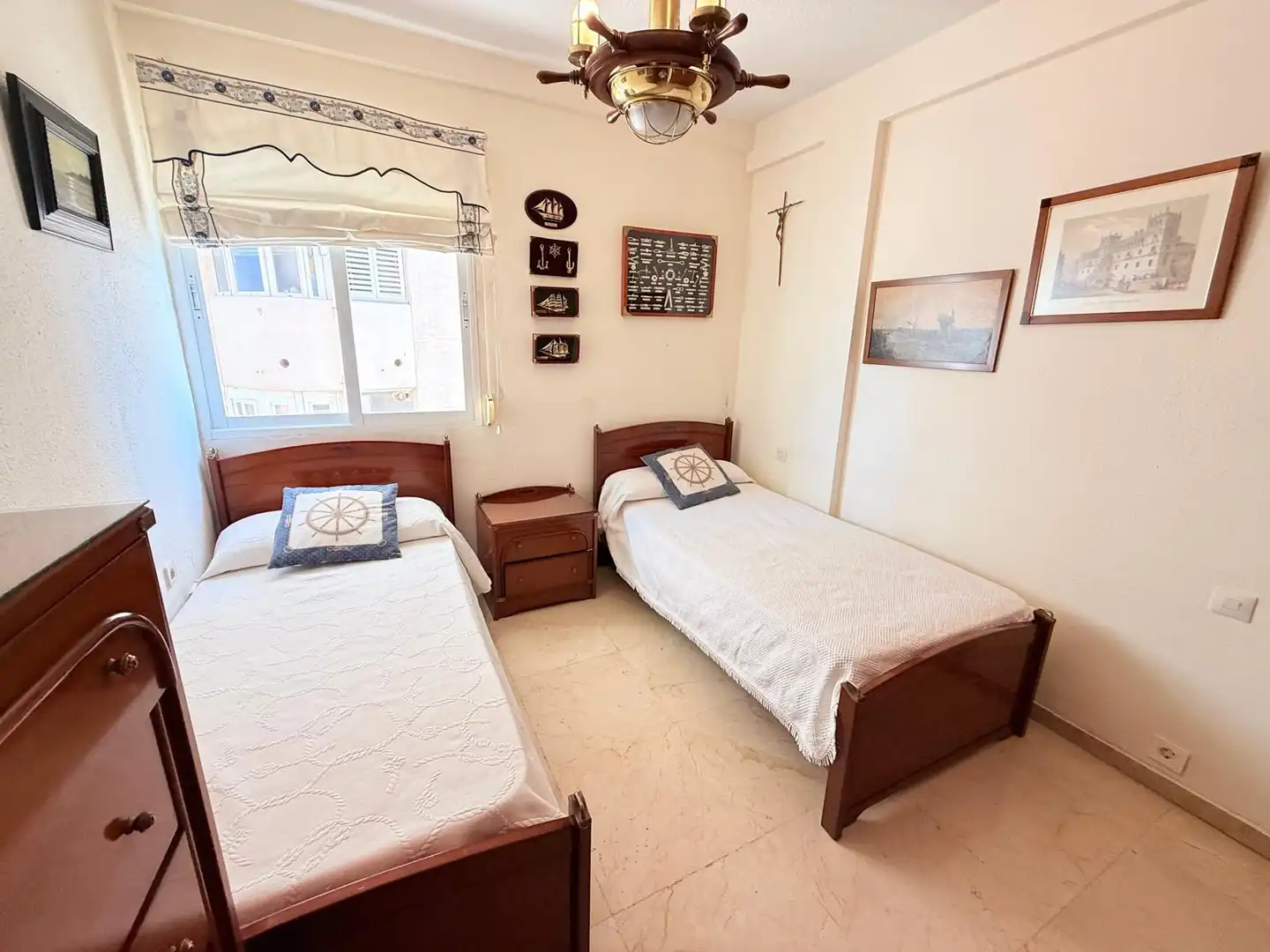 Schlafzimmer von Wohnung zur Miete in Málaga mit Klimaanlage, Terrasse und Möbliert