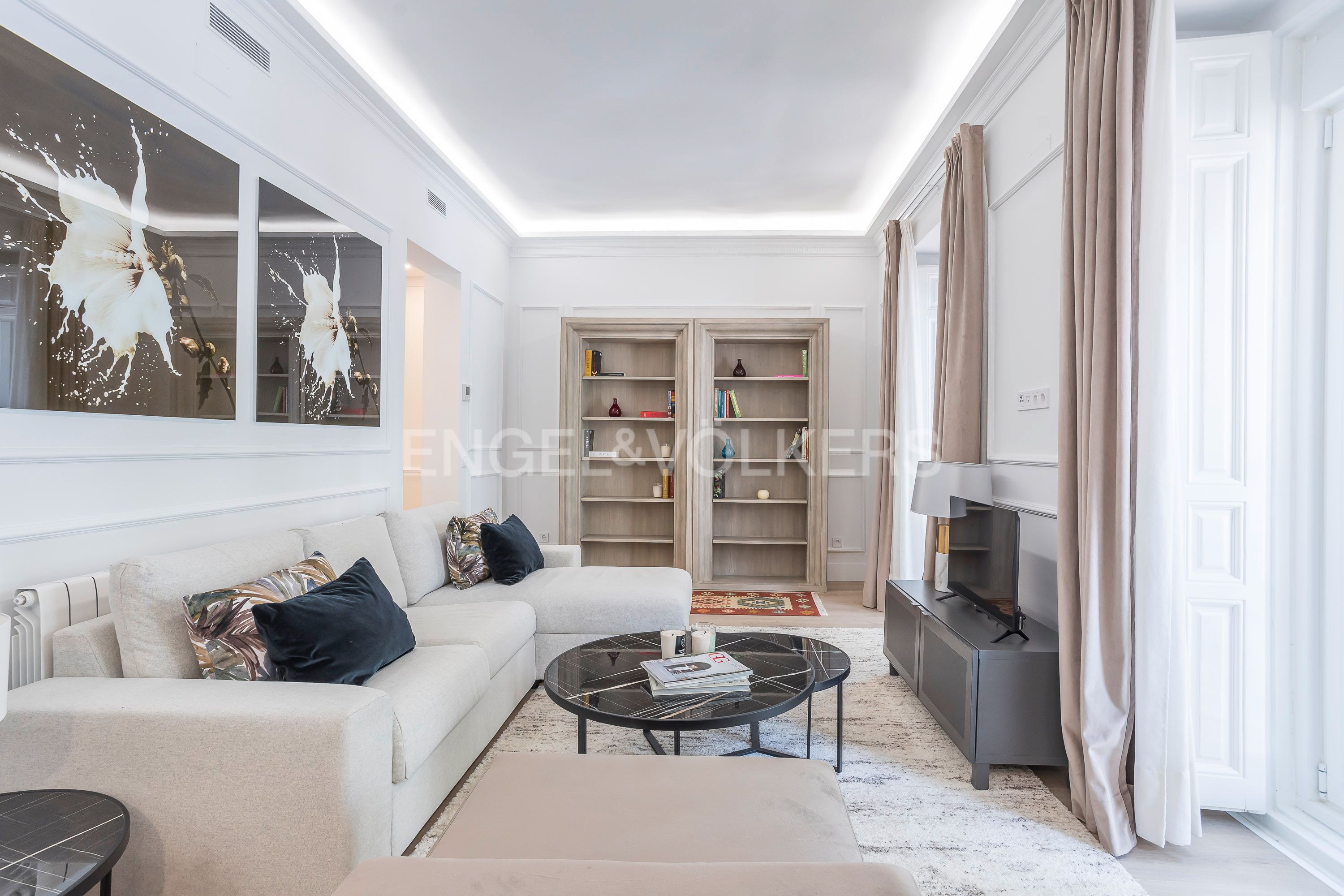 Wohnzimmer von Wohnungen zum Verkauf in  Madrid Capital mit Klimaanlage, Heizung und Abstellraum