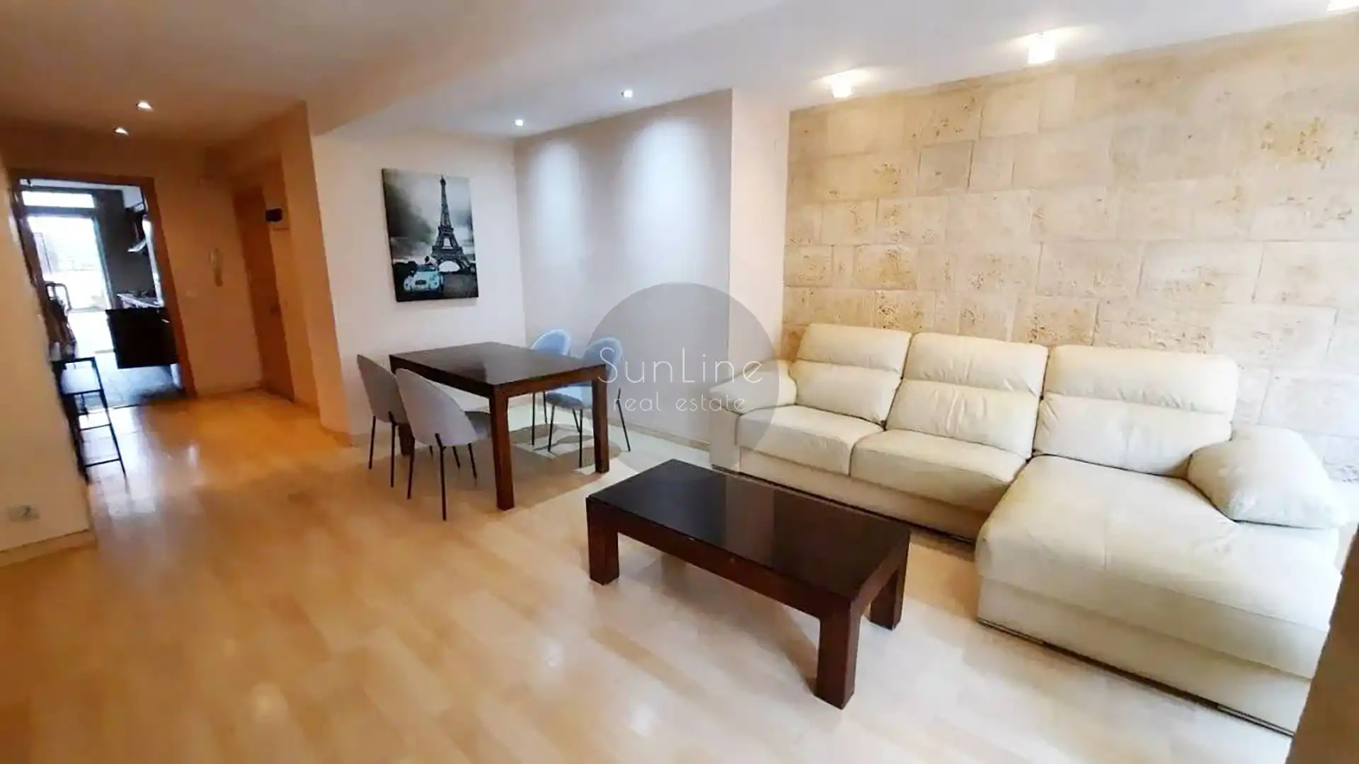 Wohnzimmer von Wohnung zur Miete in Valencia mit Klimaanlage, Terrasse und Möbliert