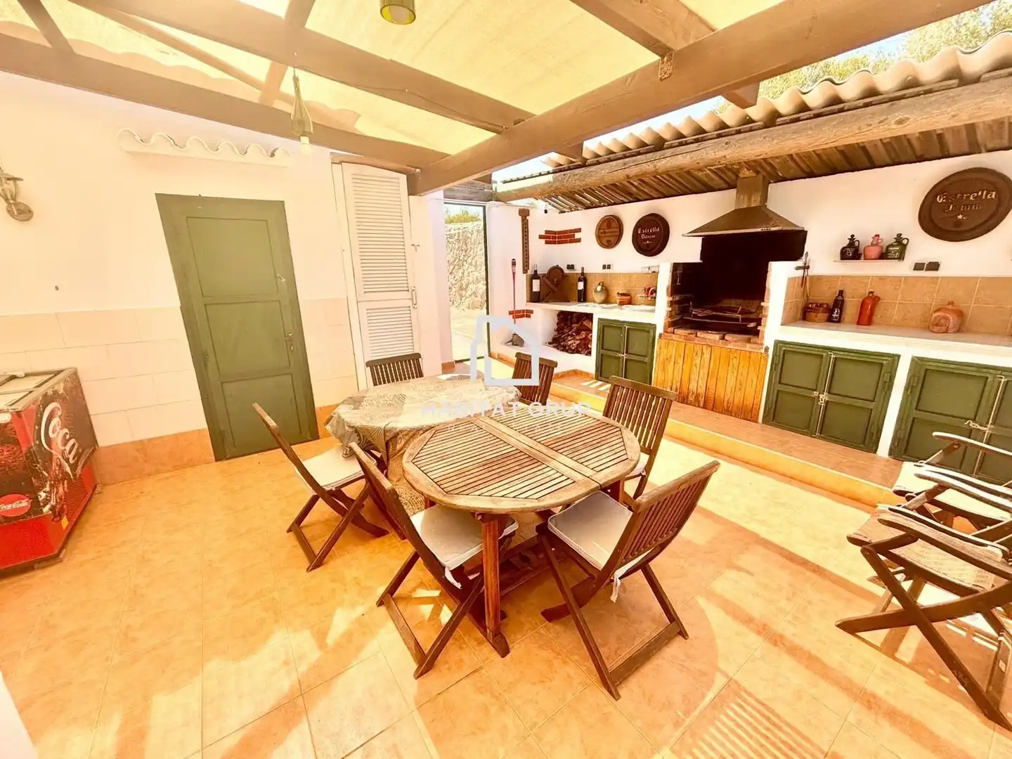 Jardín de Casa o chalet en venta en Es Castell con Aire acondicionado, Calefacción y Jardín privado