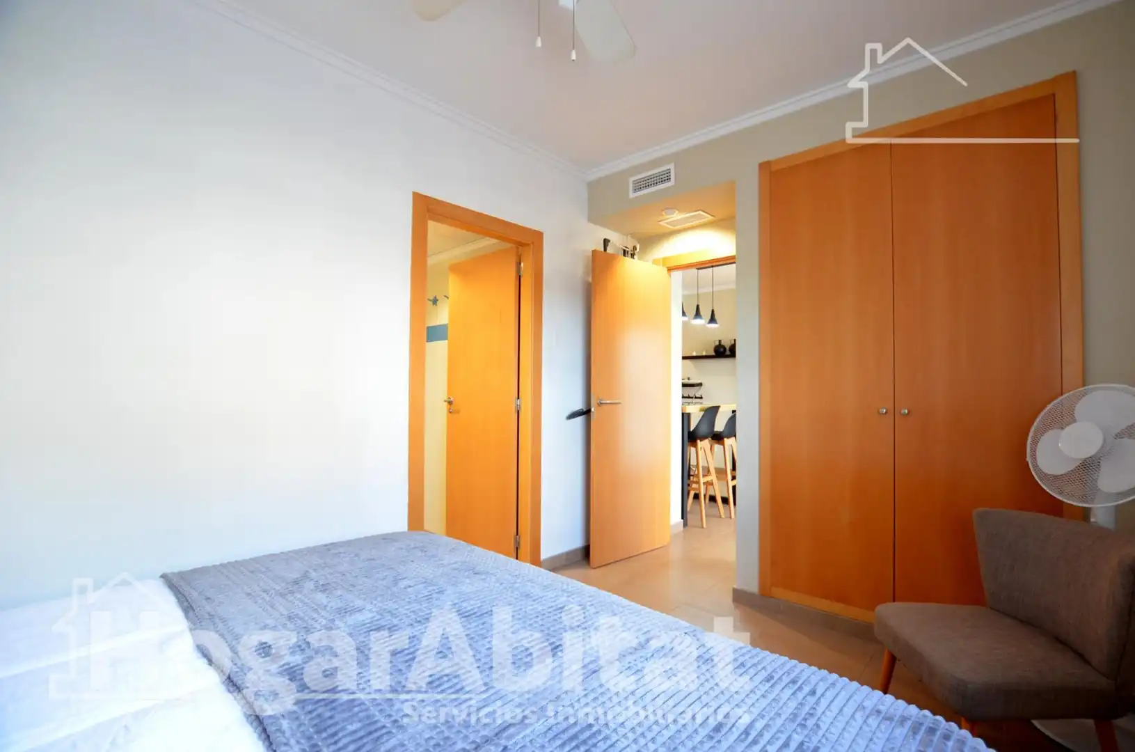 Bedroom of Flat for sale in Daimús  with Air Conditioner, Terrace and Balcony
