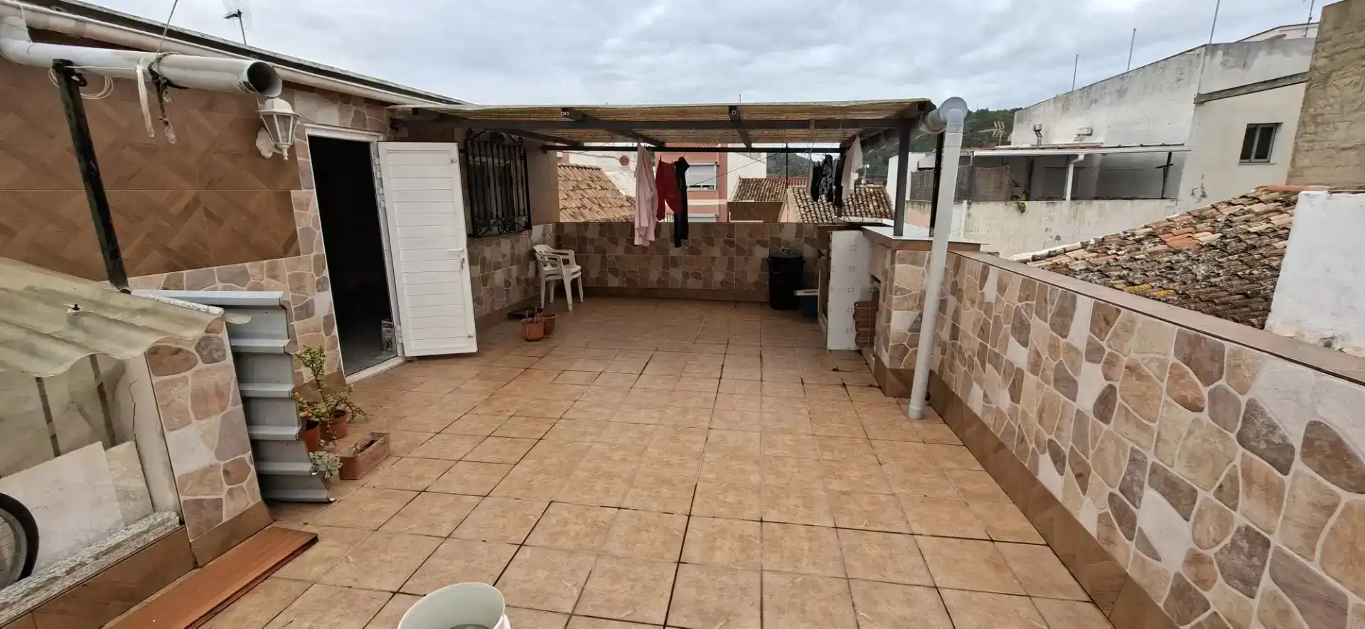 Terrassa de Casa adosada en venda en Gandia