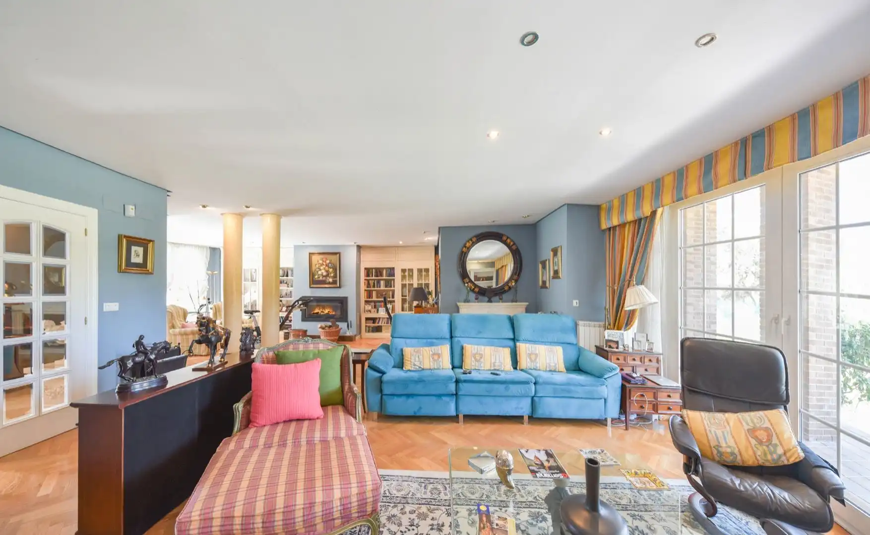 Sala de estar de Casa o chalet en venta en Tordesillas con Calefacción, Jardín privado y Parquet