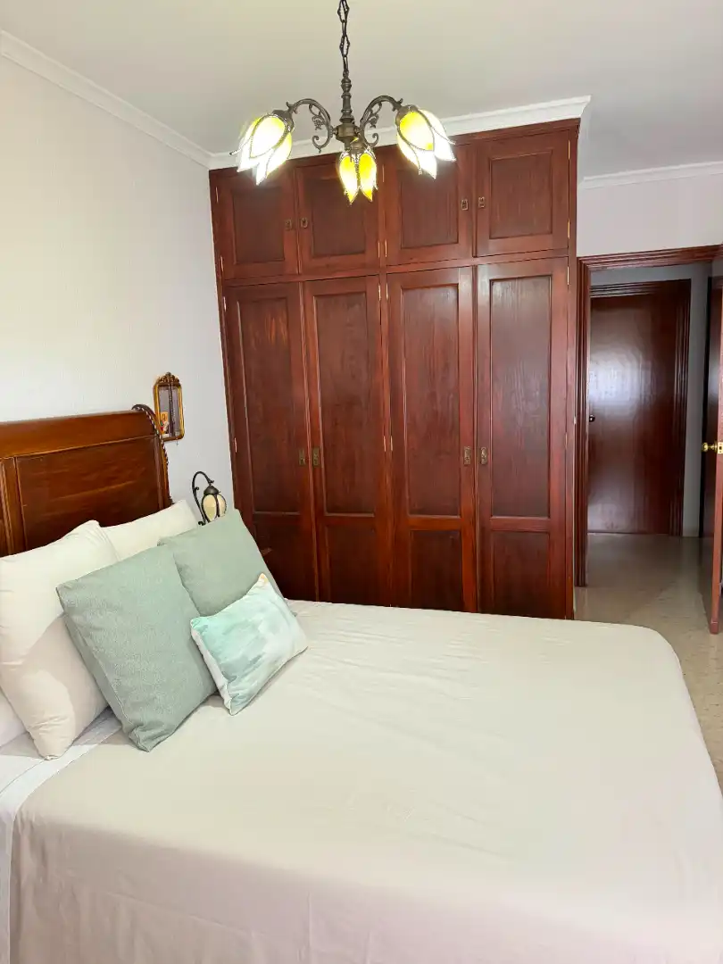 Bedroom of Flat for sale in Lebrija  with Air Conditioner and Oven