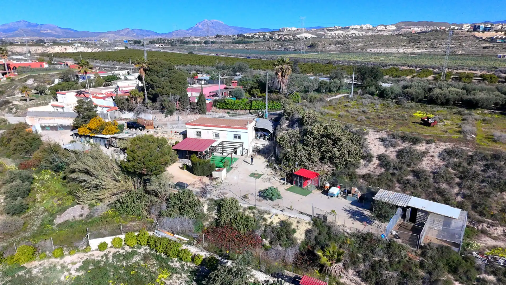 Vista exterior de Finca rústica en venta en Mutxamel con Aire acondicionado, Jardín privado y Horno