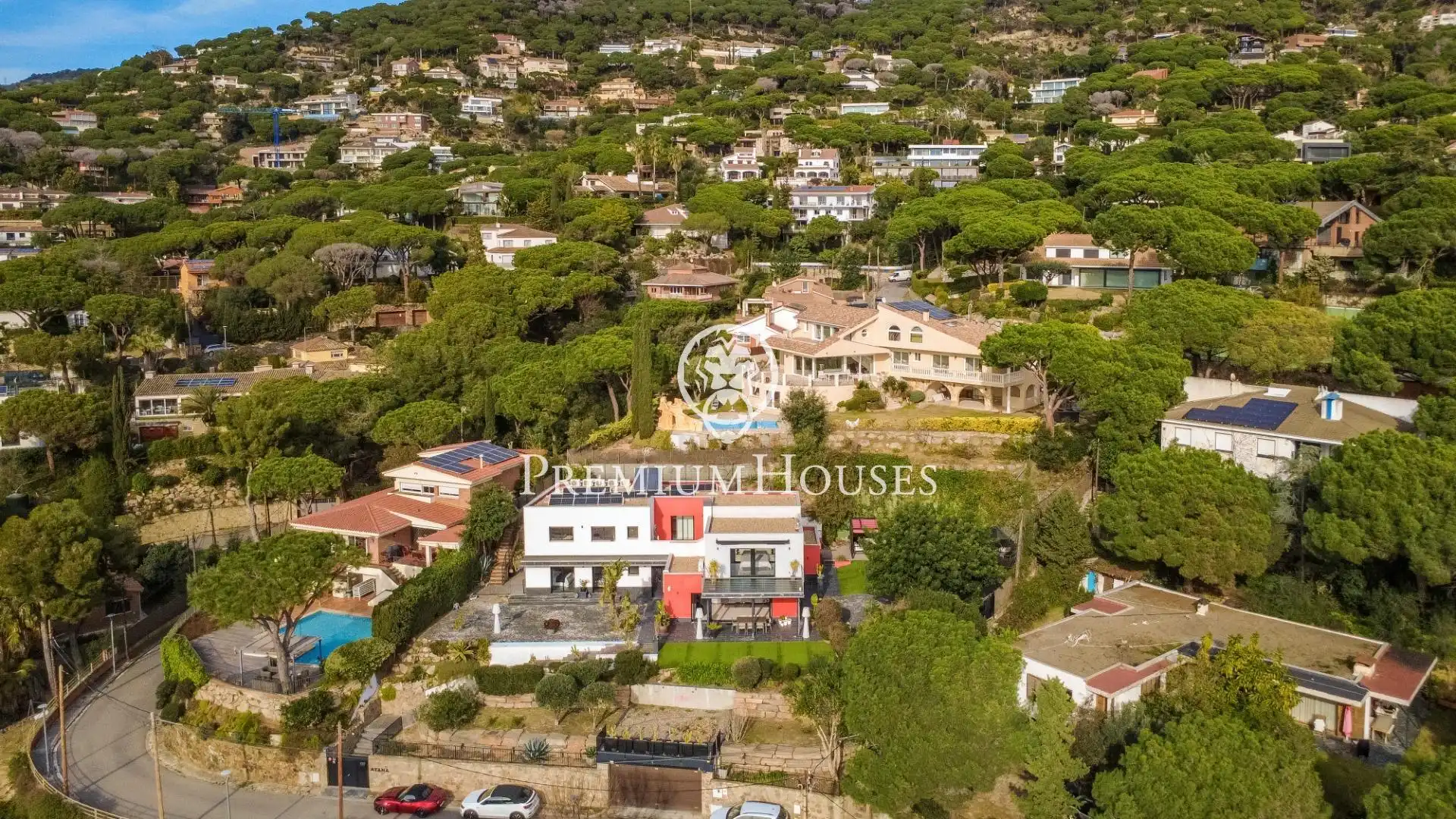Vista exterior de Casa o xalet de lloguer en Cabrils amb Aire condicionat, Calefacció i Jardí privat