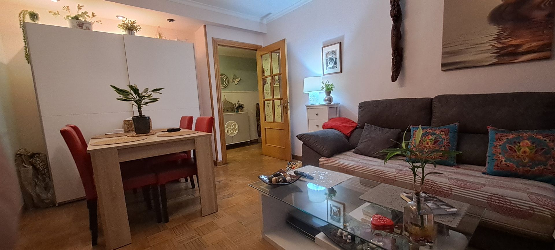 Sala d'estar de Pis en venda en Gijón  amb Calefacció, Parquet i Forn