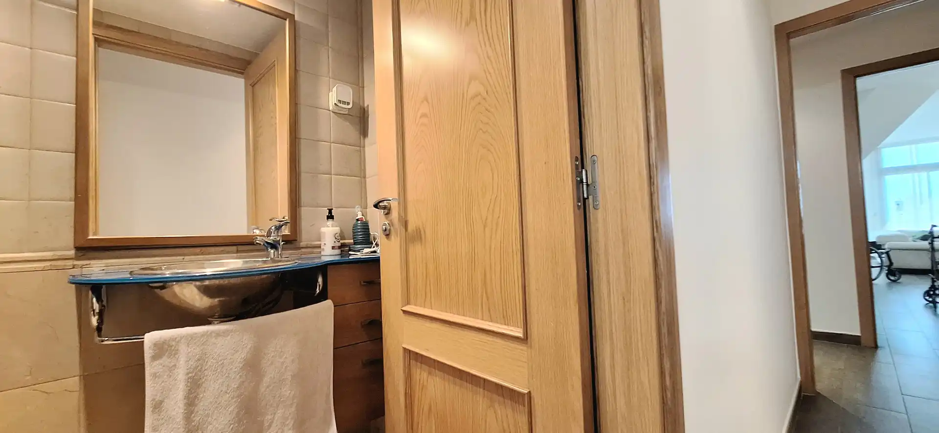 Badezimmer von Maisonette zum Verkauf in Terrassa mit Klimaanlage, Parkett und Terrasse
