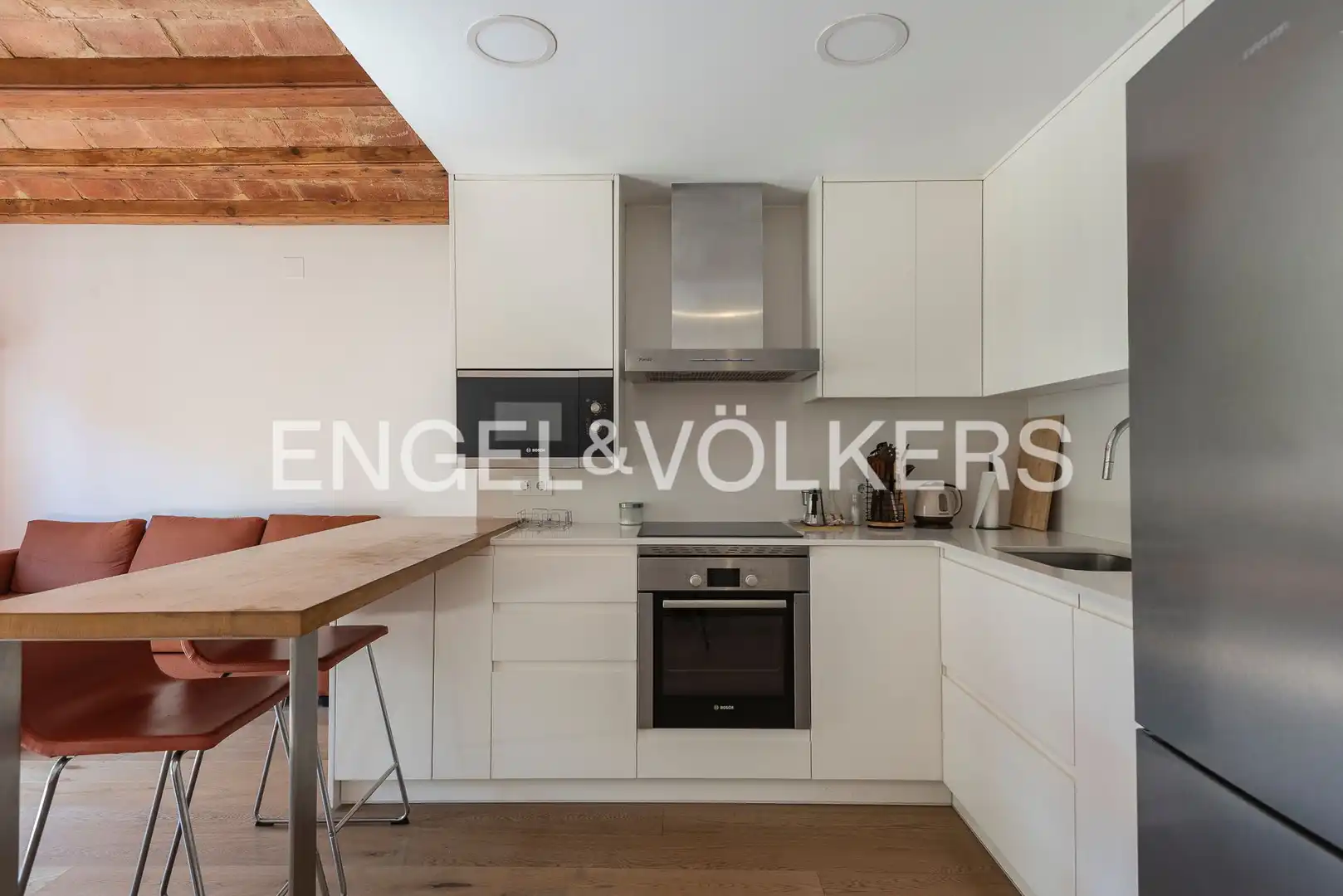 Kitchen of Attic for sale in Barcelona  with Air Conditioner, Heating and Furnished