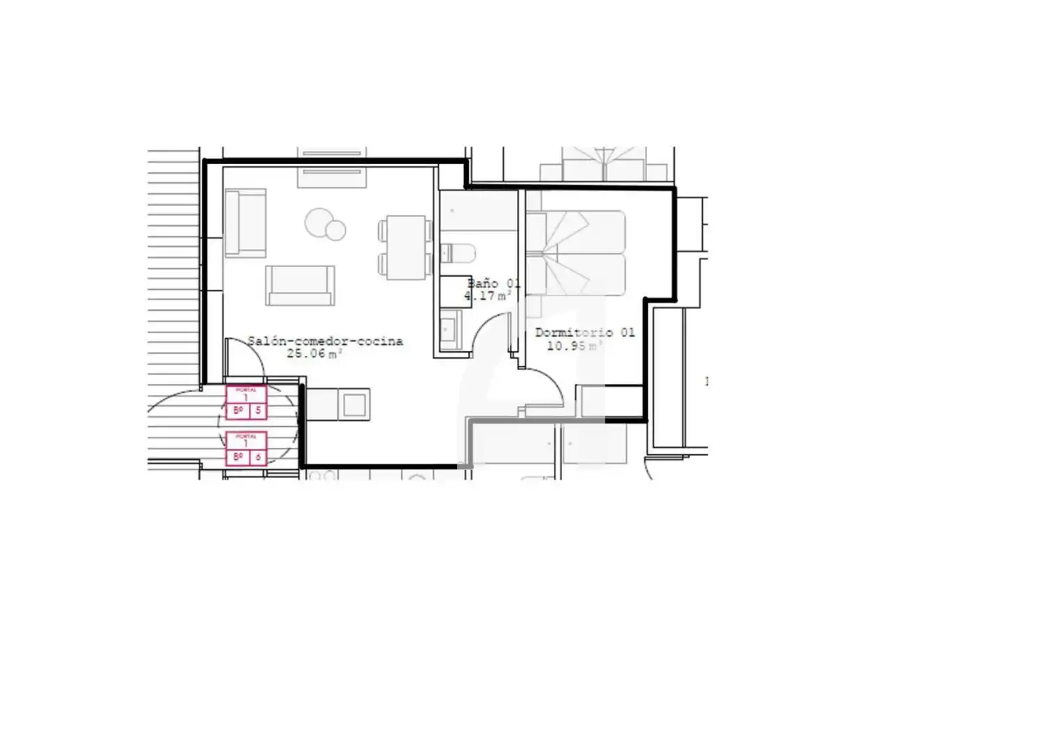 Flat for rent in Madrid  with Air Conditioner, Heating and Furnished