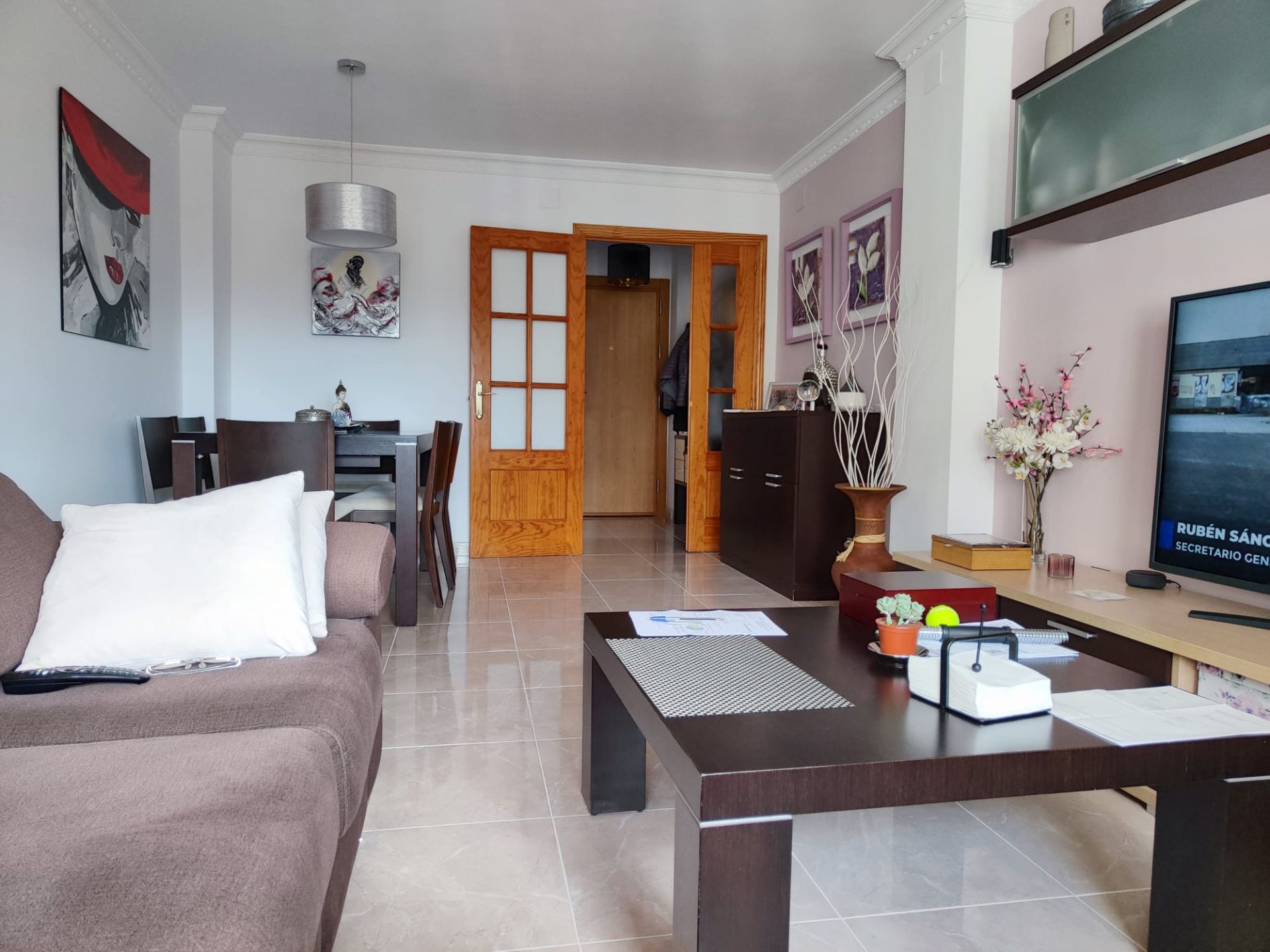 Living room of Flat for sale in Málaga Capital  with Air Conditioner, Furnished and Oven