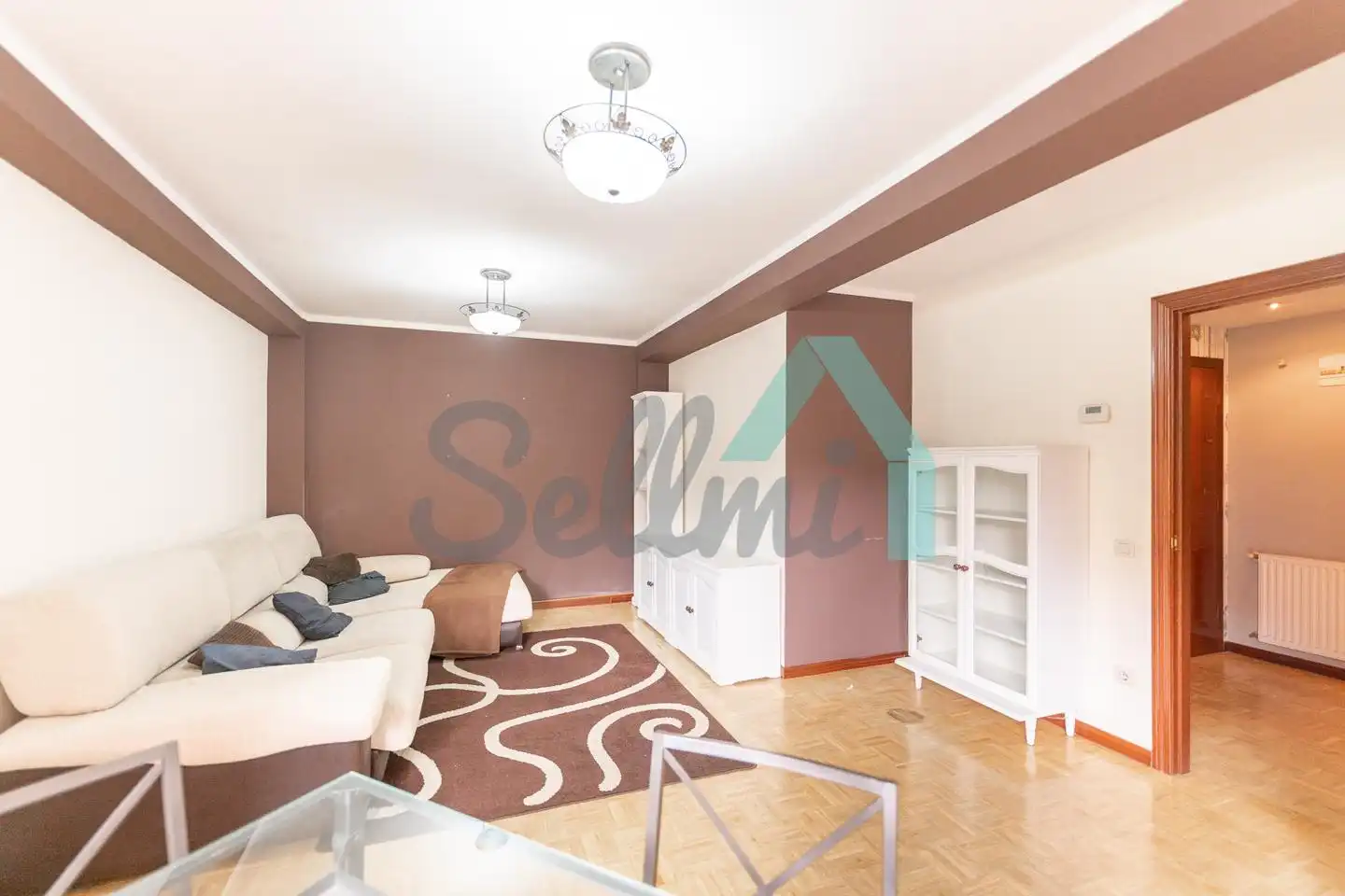 Sala d'estar de Pis en venda en Castrillón amb Calefacció, Parquet i Terrassa