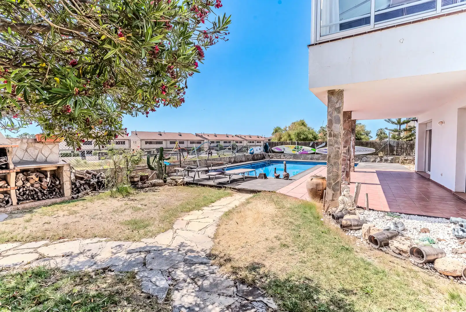 Piscina de Casa o xalet en venda en L'Ampolla amb Aire condicionat, Calefacció i Jardí privat