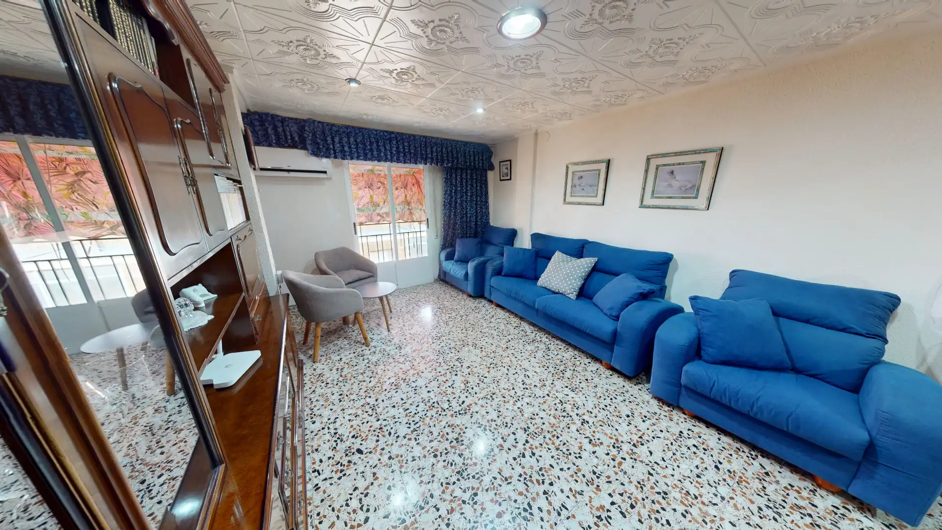 Sala de estar de Piso en venta en Elche / Elx con Aire acondicionado, Amueblado y Horno
