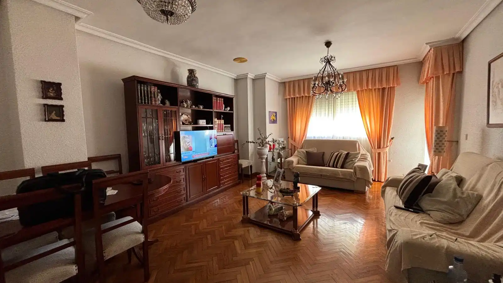 Sala de estar de Piso en venta en Cartagena con Parquet, Amueblado y Balcón