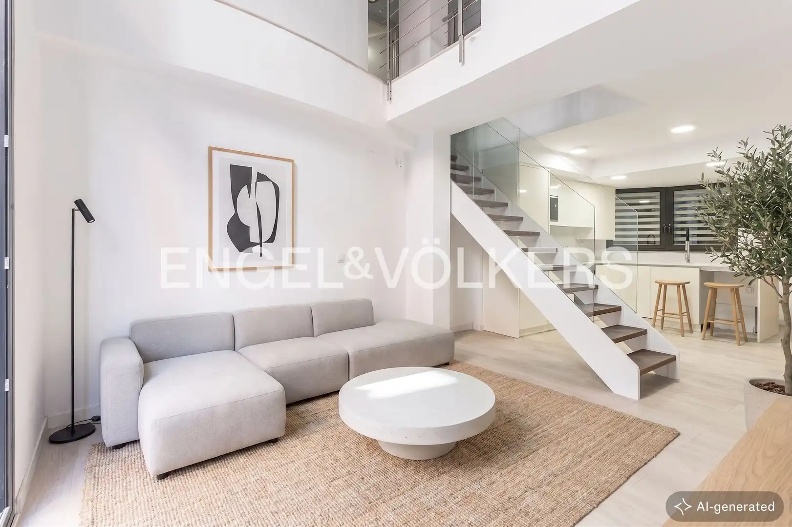 Sala de estar de Dúplex en venta en  Barcelona Capital con Aire acondicionado, Calefacción y Jardín privado