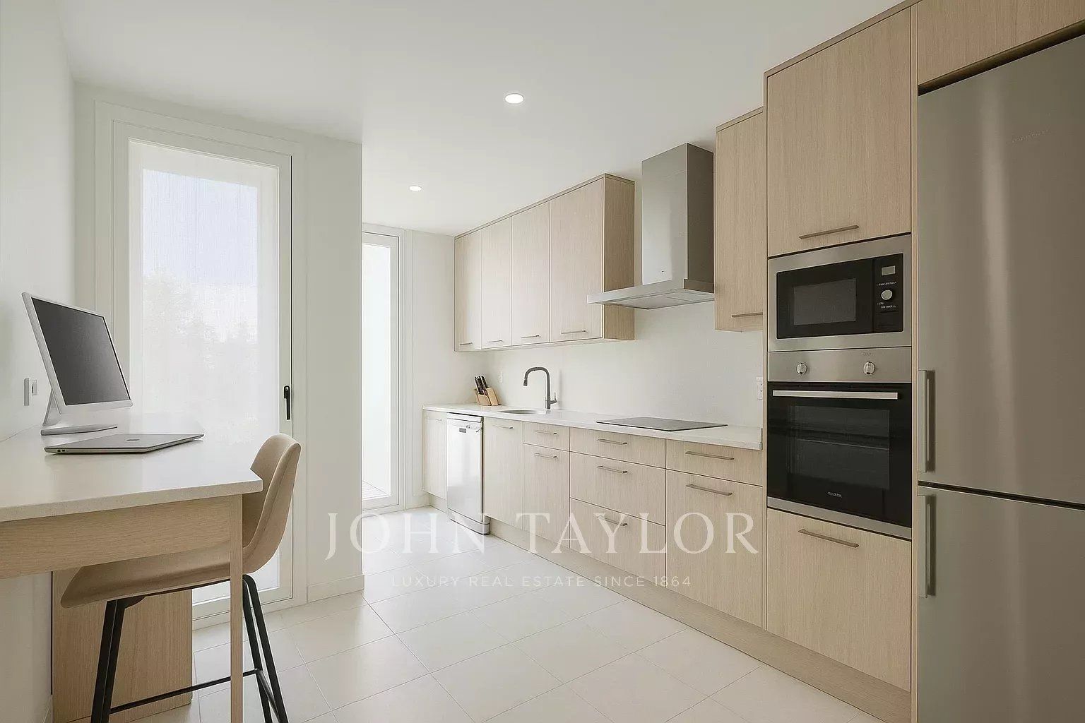 Cuina de Àtic en venda en La Moraleja amb Aire condicionat, Calefacció i Terrassa