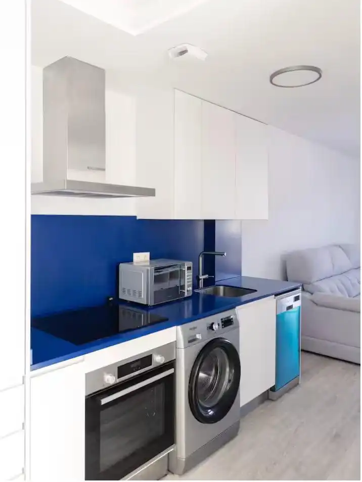 Cuina de Apartament de lloguer en Güímar amb Aire condicionat, Terrassa i Moblat
