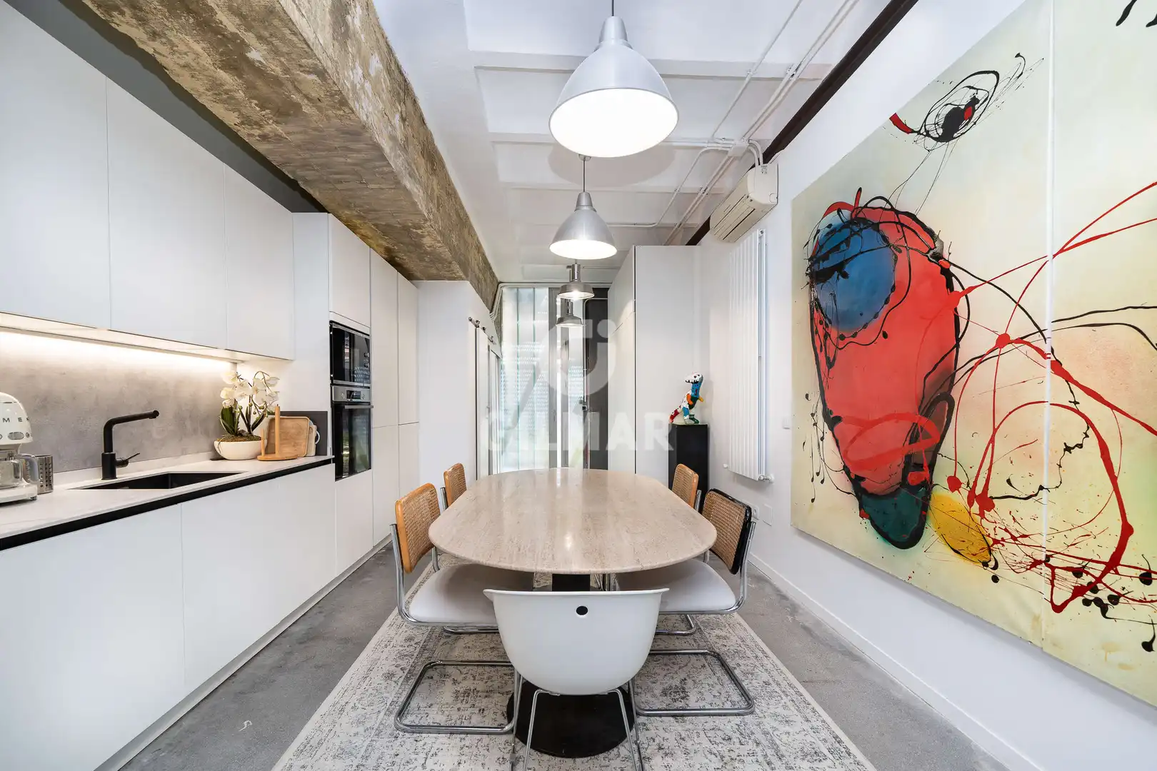 Esszimmer von Wohnung zum Verkauf in Madrid mit Heizung und Privatgarten