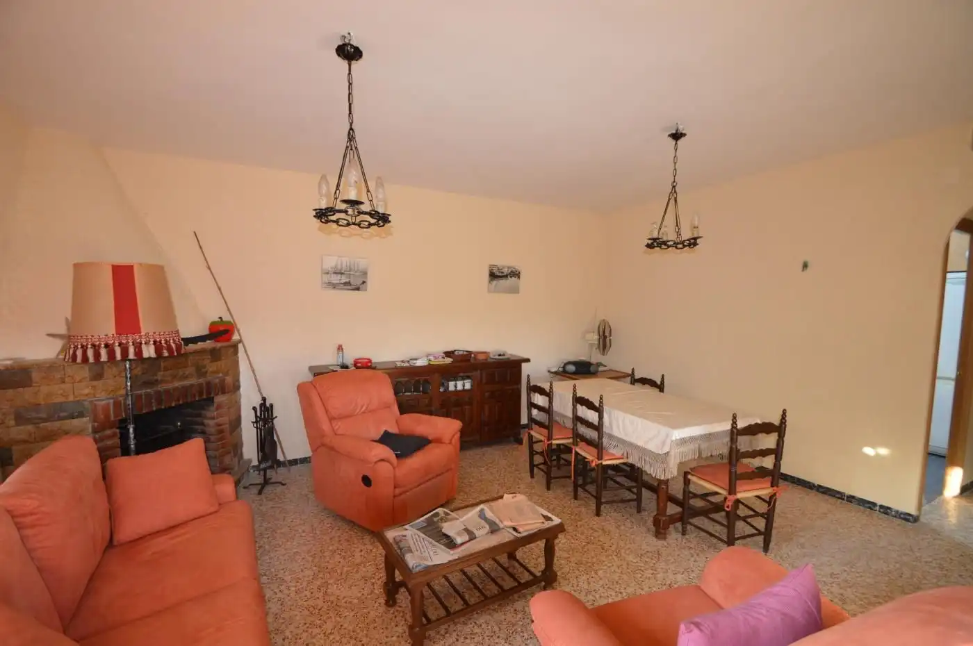 Living room of Houses for sale in Vinaròs  with Private garden, Terrace and Furnished