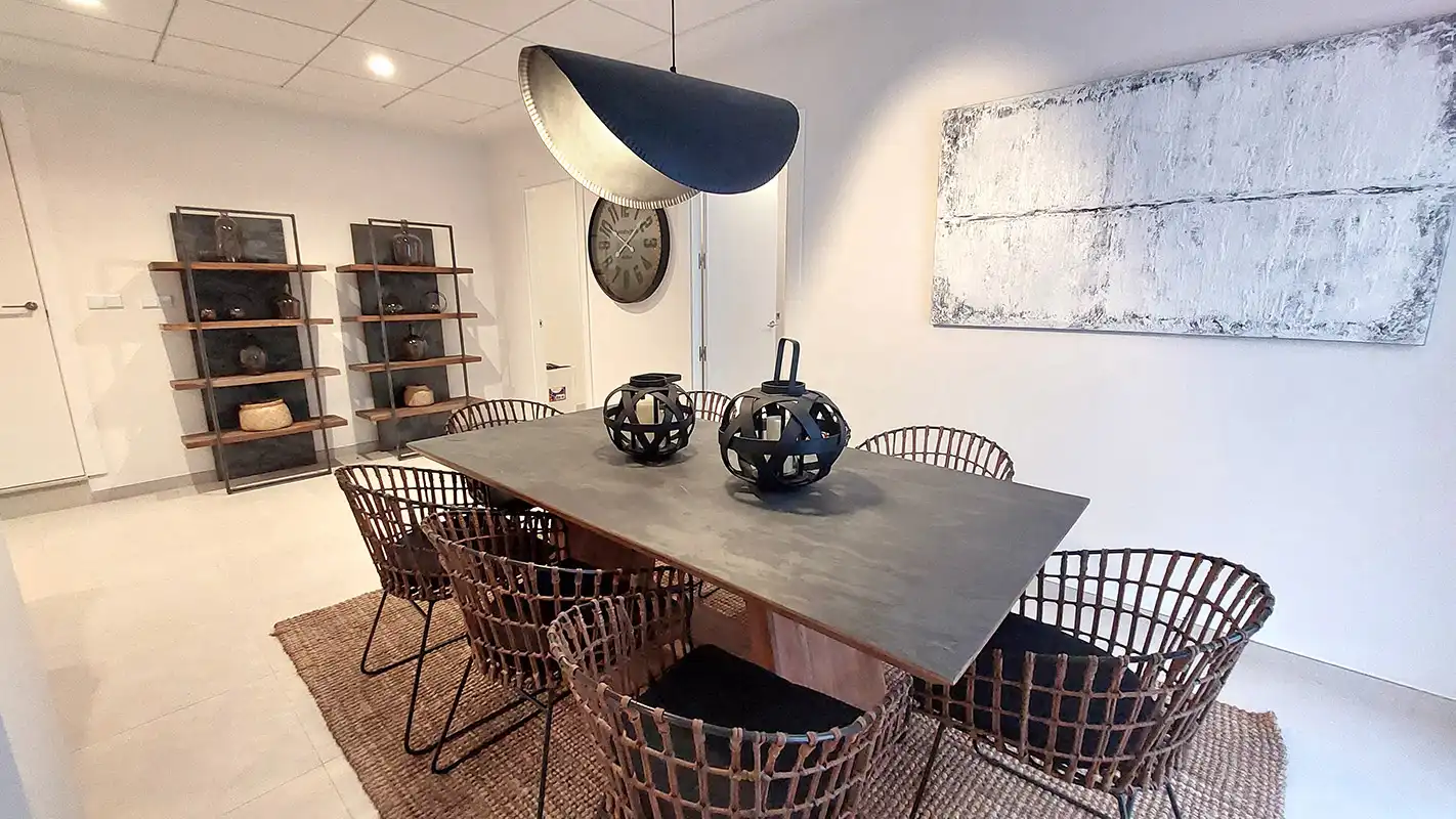 Comedor de Casa o chalet en venta en Hondón de las Nieves / El Fondó de les Neus con Aire acondicionado, Calefacción y Jardín privado