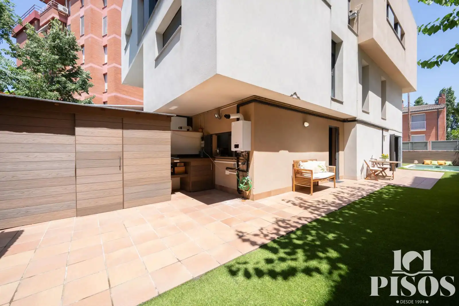 Terraza de Dúplex en venta en Sant Cugat del Vallès con Aire acondicionado, Calefacción y Jardín privado