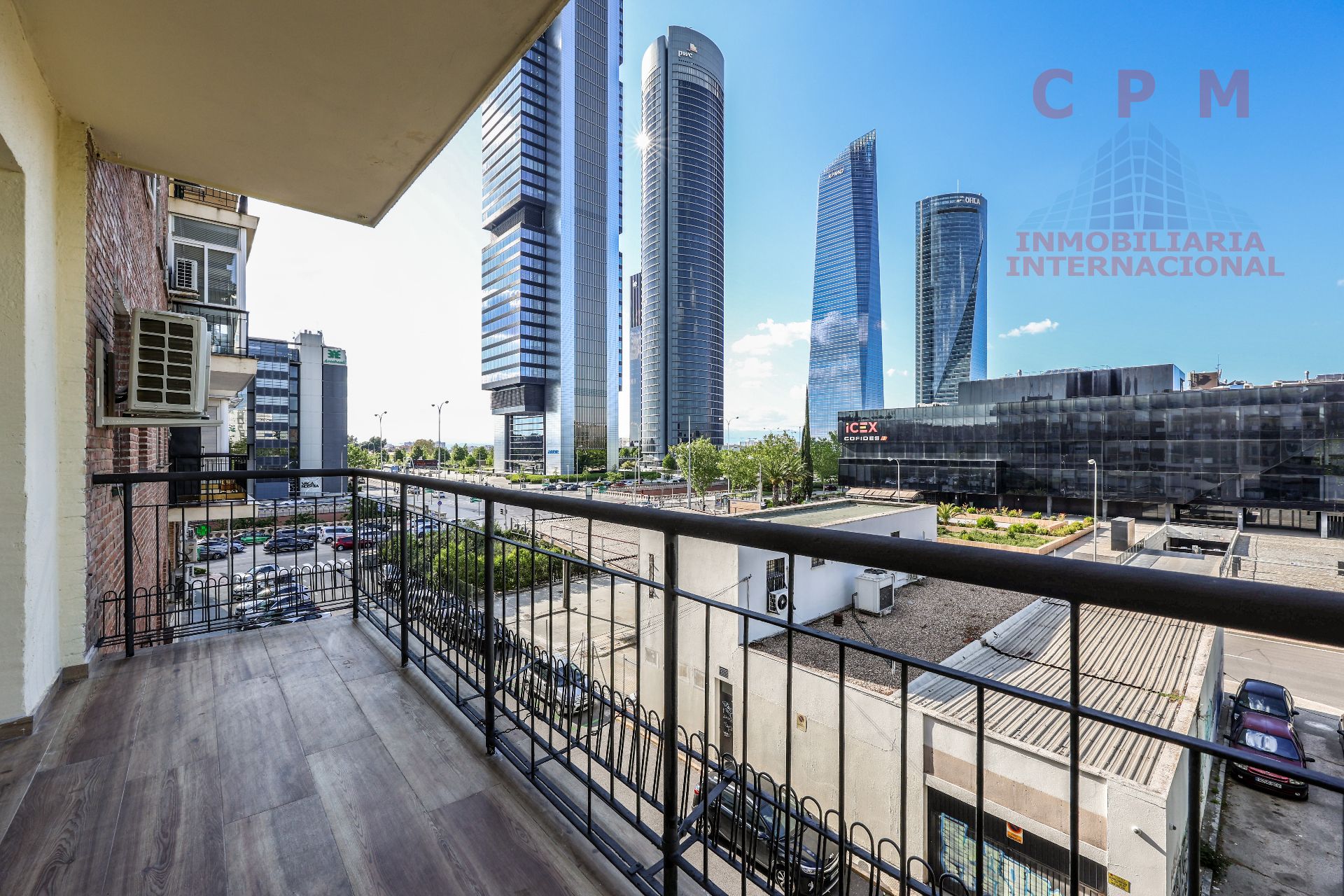 Terrace of Flat to rent in  Madrid Capital  with Air Conditioner, Heating and Parquet flooring