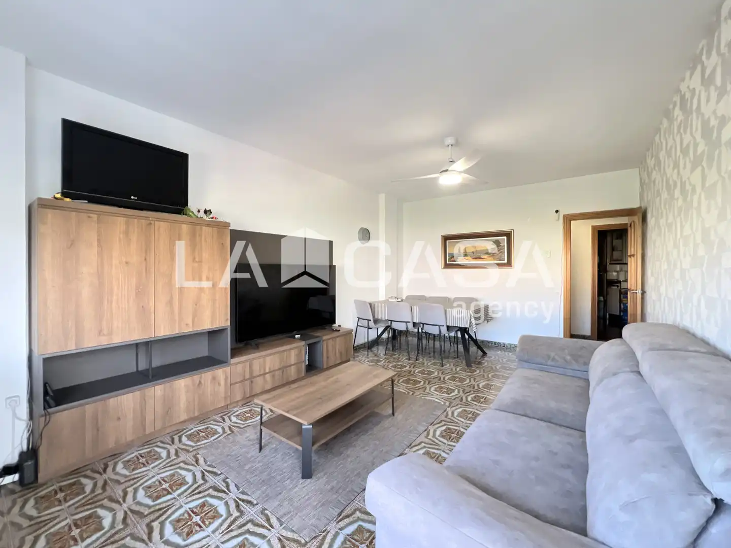 Wohnzimmer von Wohnung zum Verkauf in Badalona mit Heizung und Balkon