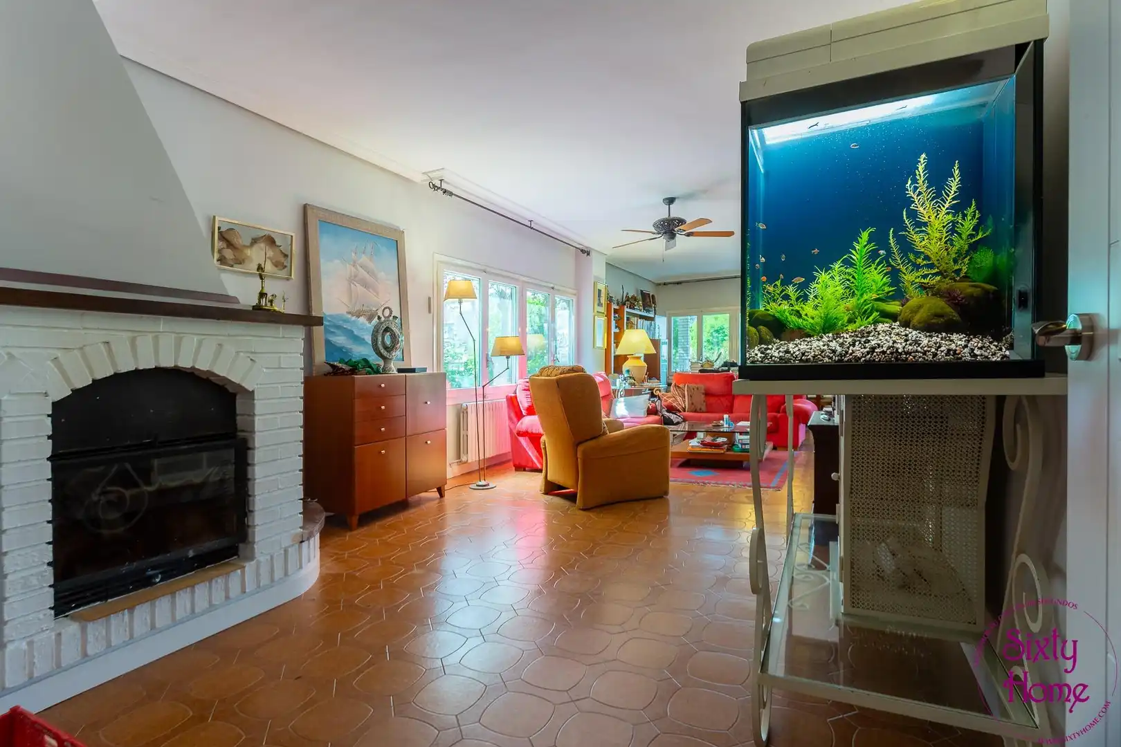 Sala de estar de Casa o chalet en venta en Cadrete con Aire acondicionado, Calefacción y Jardín privado