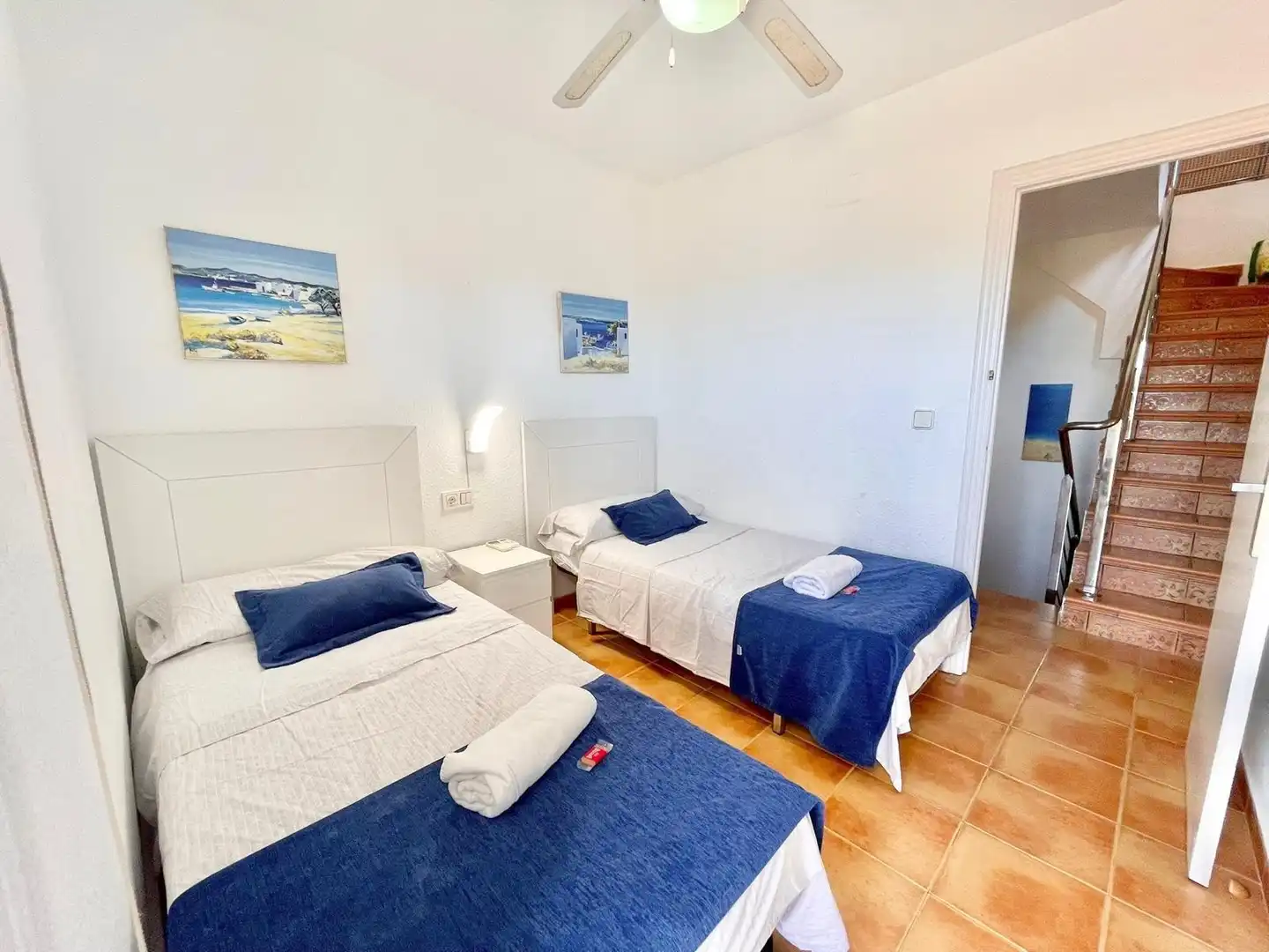 Schlafzimmer von Haus oder Chalet zur Miete in La Manga del Mar Menor mit Klimaanlage, Heizung und Terrasse