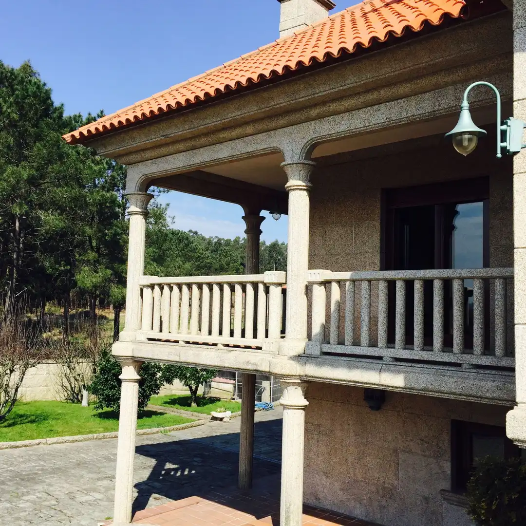 Exterior view of Houses for sale in Meaño  with Private garden, Terrace and Furnished