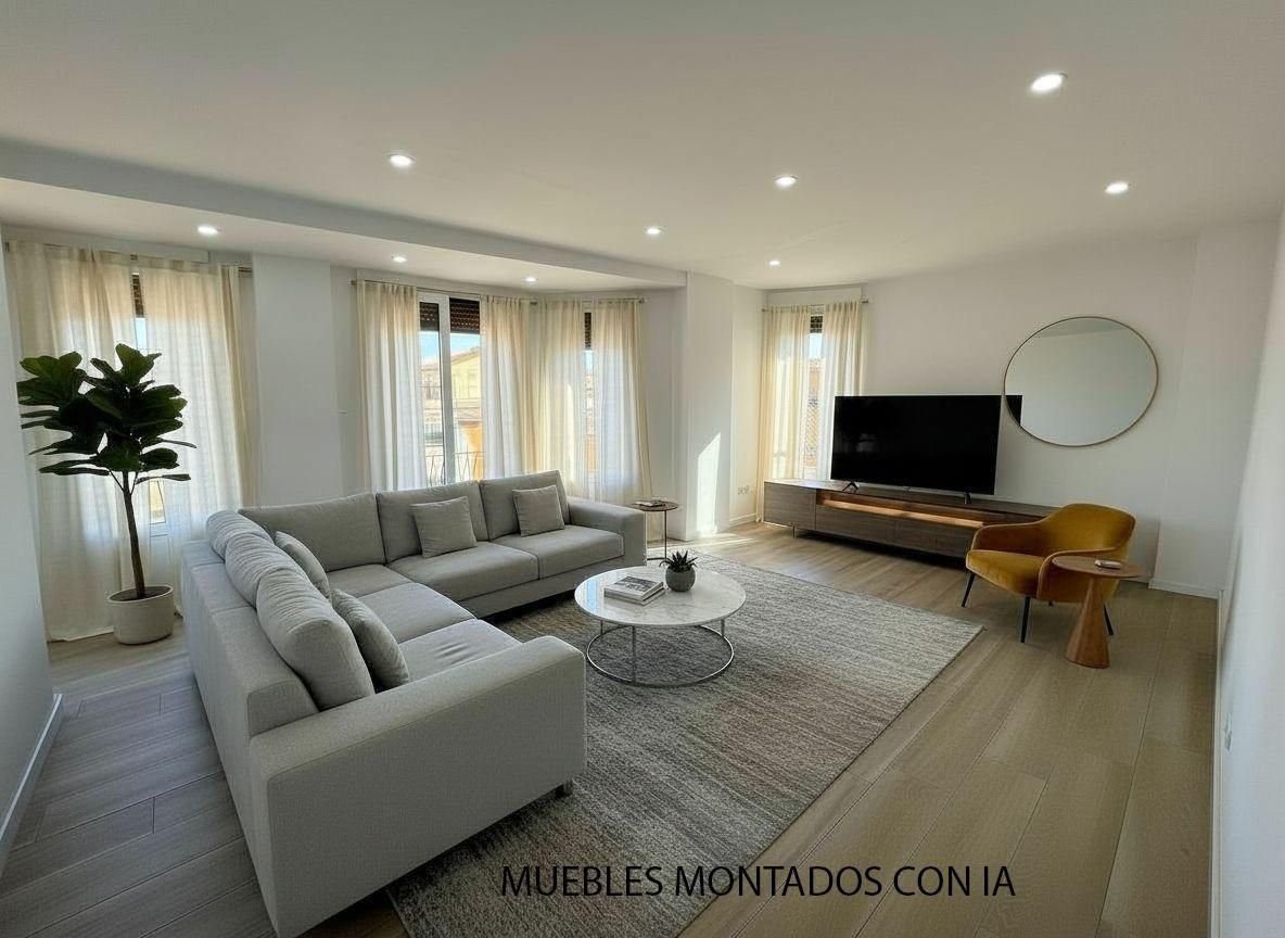 Sala d'estar de Pis en venda en Massanassa amb Terrassa i Balcó