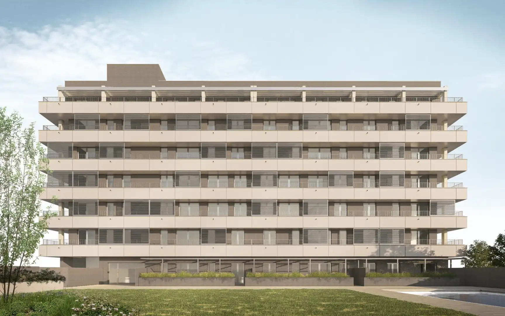 Vista exterior de Piso en venta en Vallirana con Jardín privado, Parquet y Terraza
