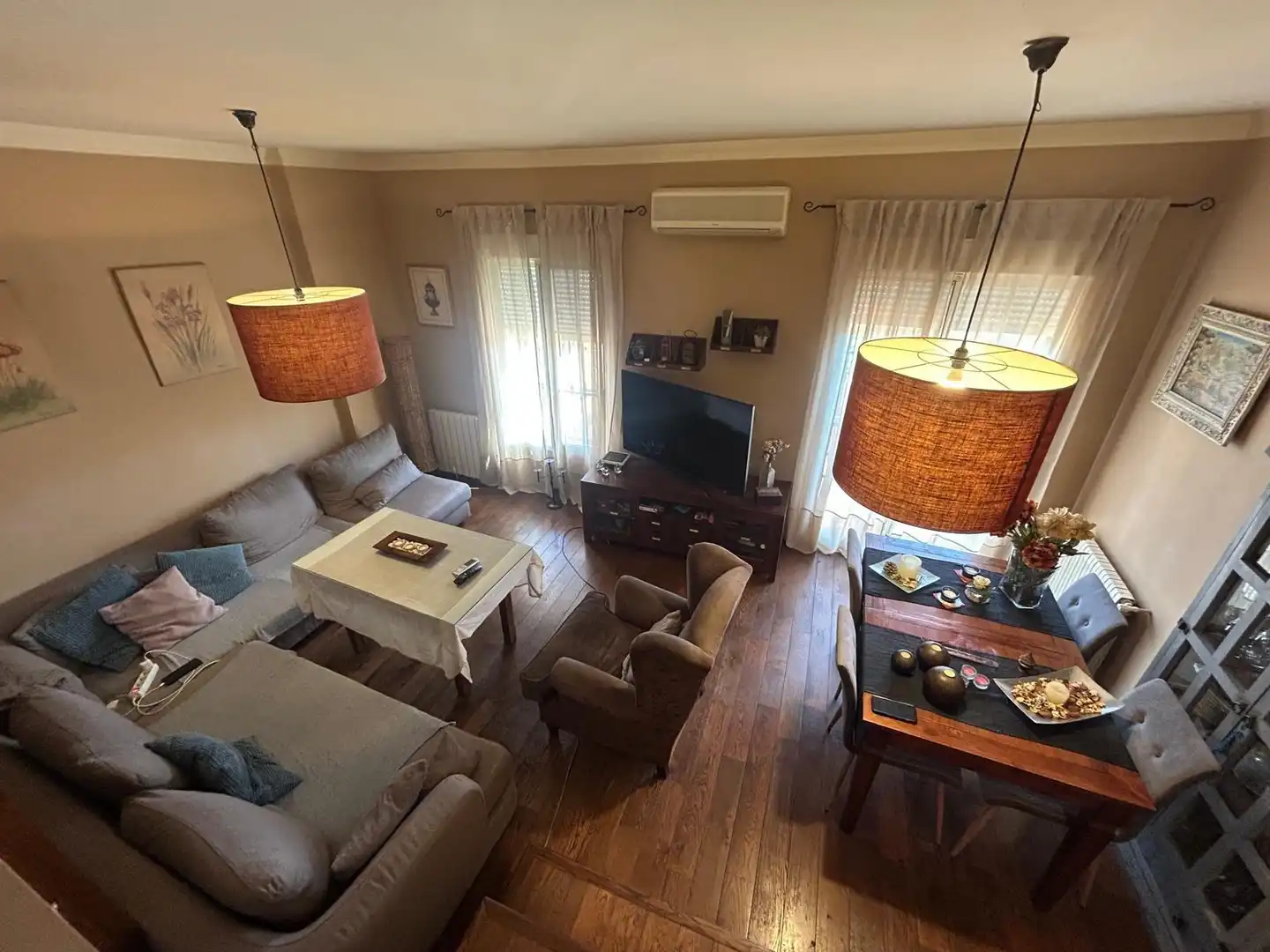 Sala de estar de Casa adosada en venta en Antequera con Aire acondicionado, Calefacción y Jardín privado