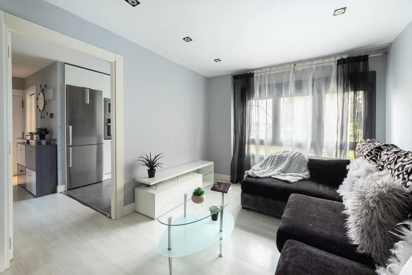 Sala de estar de Piso en venta en Bilbao  con Amueblado