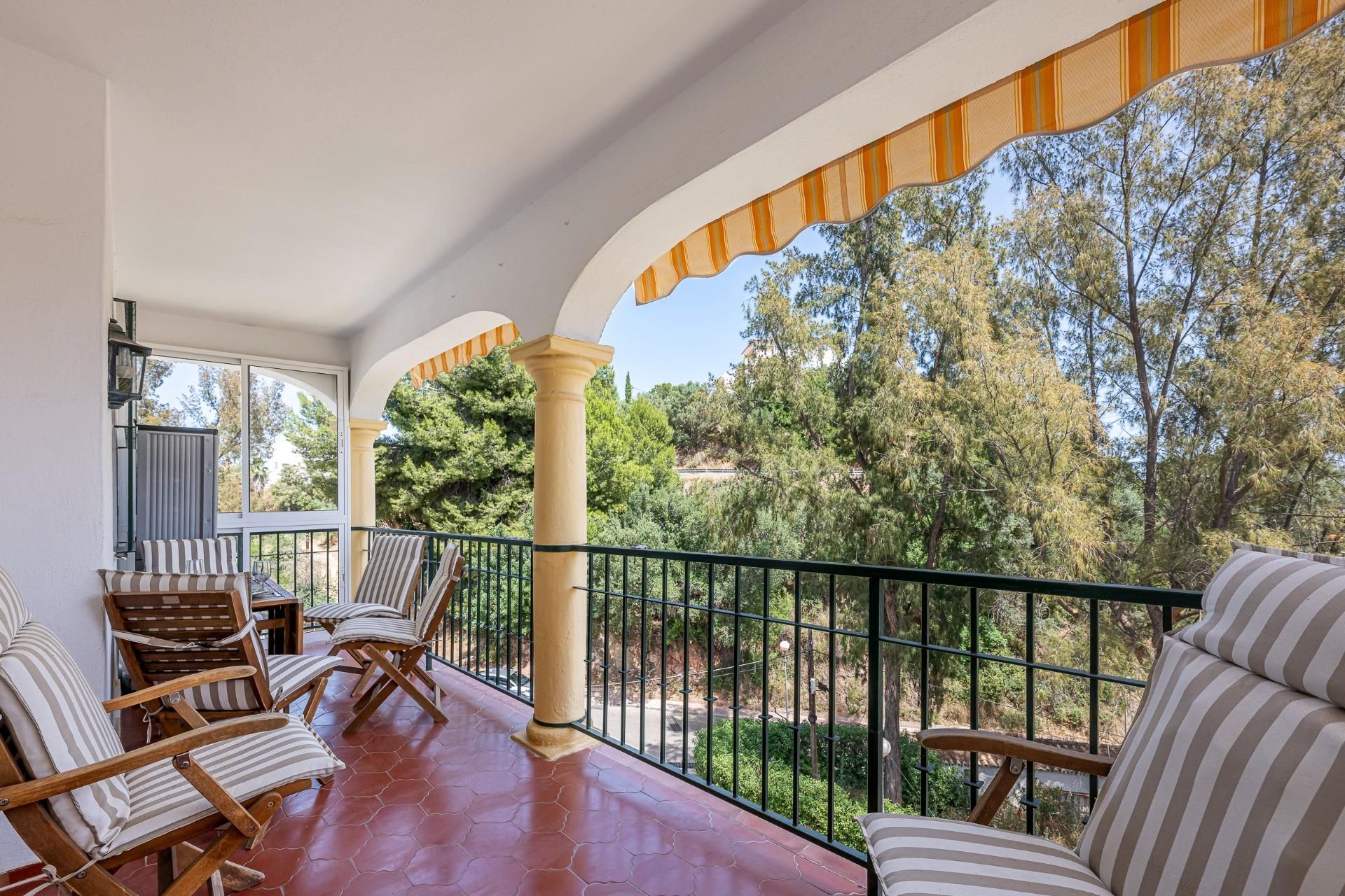 Terrace of Apartment for sale in Fuengirola  with Air Conditioner, Private garden and Terrace