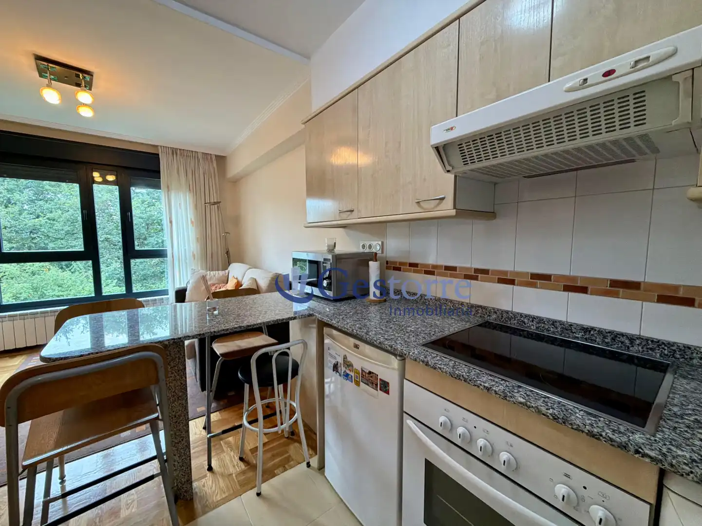 Kitchen of Flat for rent in Oviedo   with Heating and Parquet flooring
