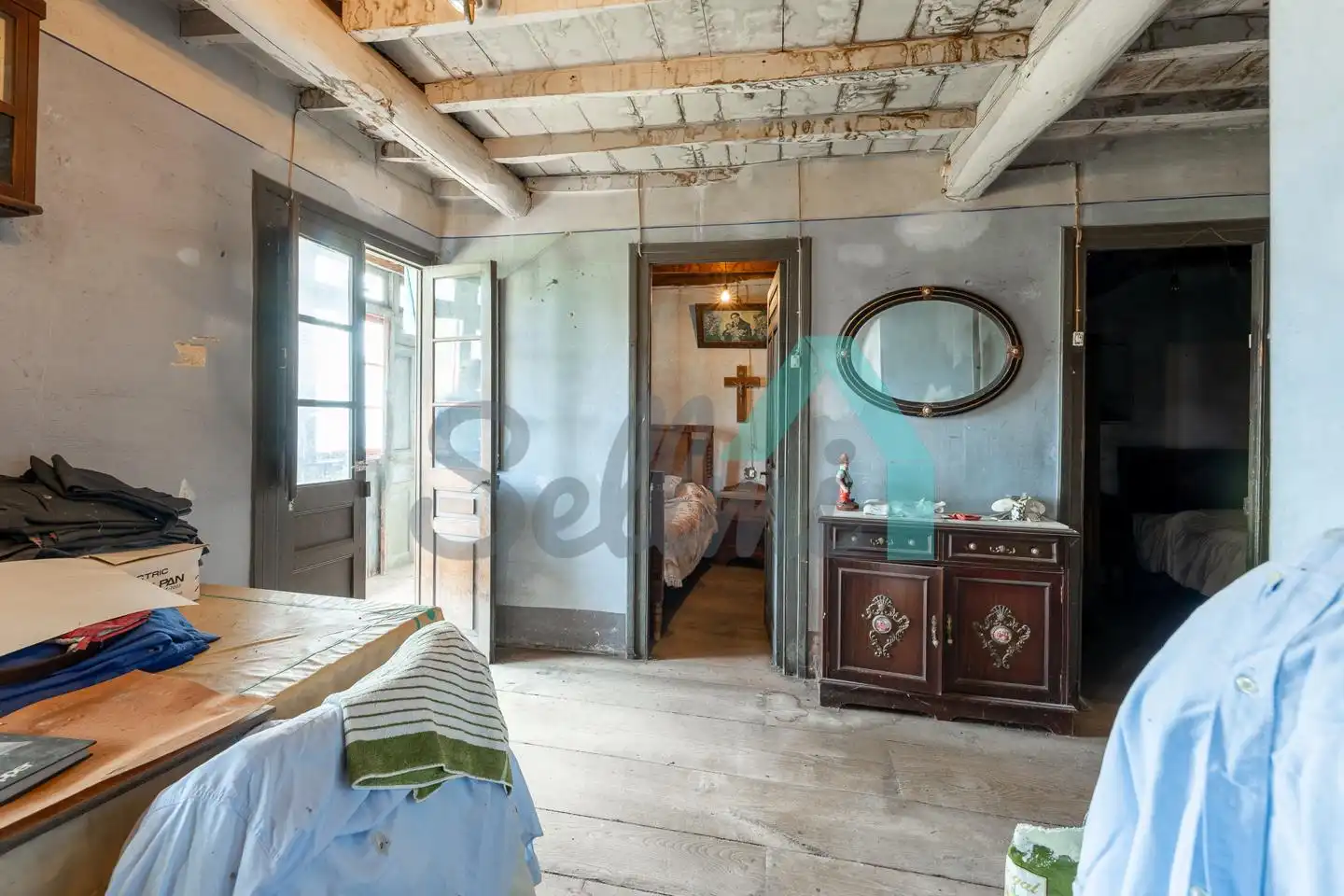 Schlafzimmer von Einfamilien-Reihenhaus zum Verkauf in Quirós mit Privatgarten und Terrasse