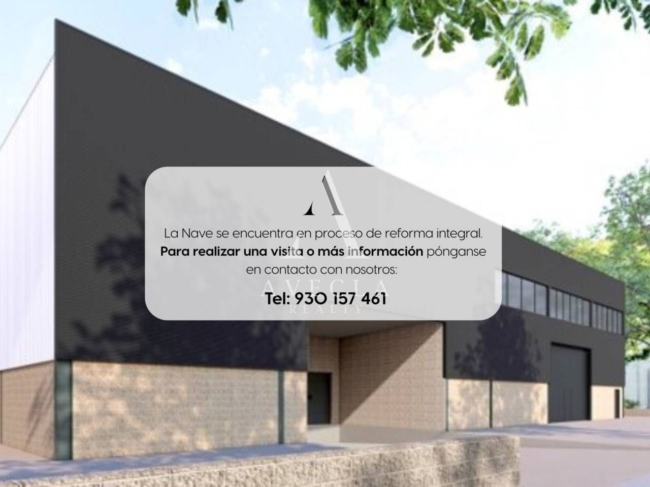 Vista exterior de Nave industrial de alquiler en Viladecans