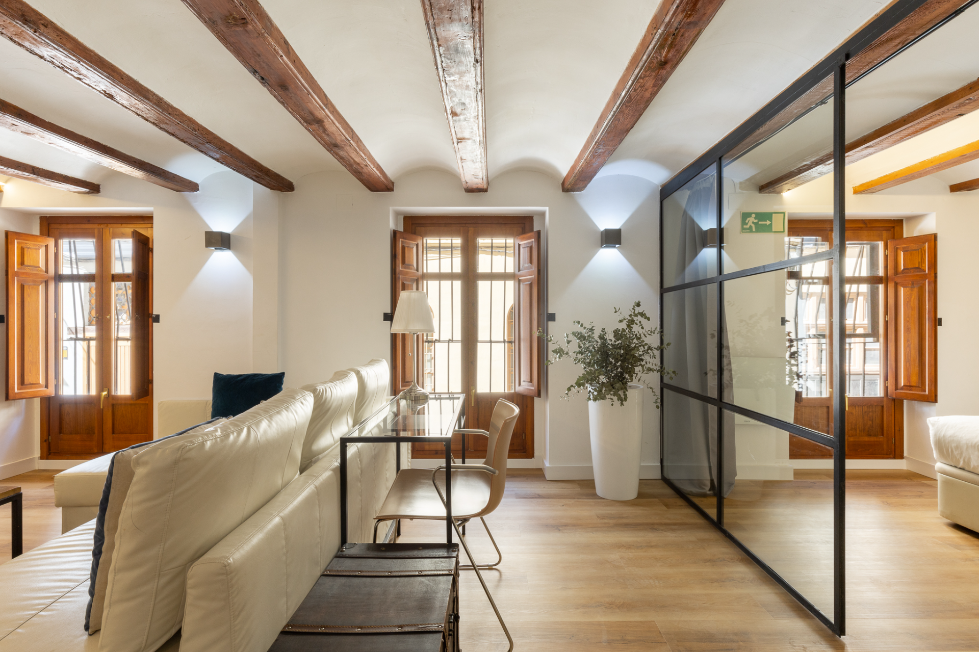 Sala d'estar de Apartament en venda en  Valencia Capital amb Aire condicionat i Moblat