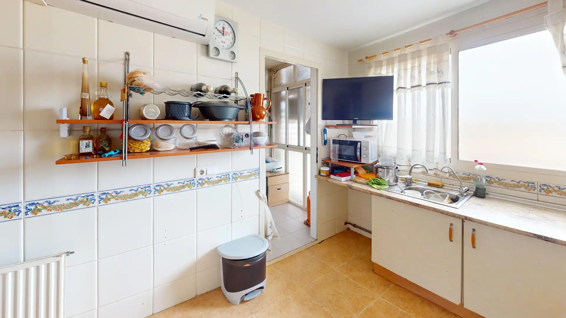 Cocina de Piso en venta en Alicante / Alacant con Aire acondicionado, Calefacción y Terraza